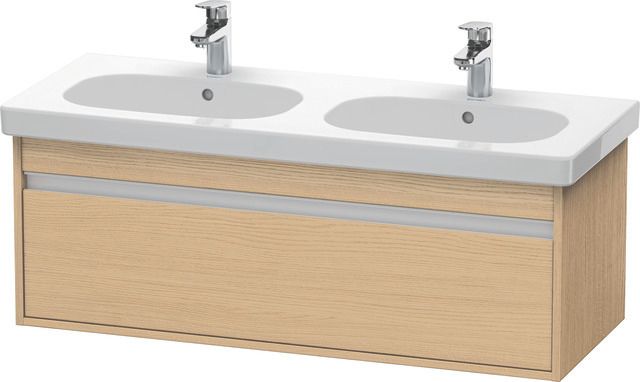 Duravit Waschtisch-Unterschrank Ketho 115 x 45,5 cm, Eiche natur, 1 Auszug, wandhängend