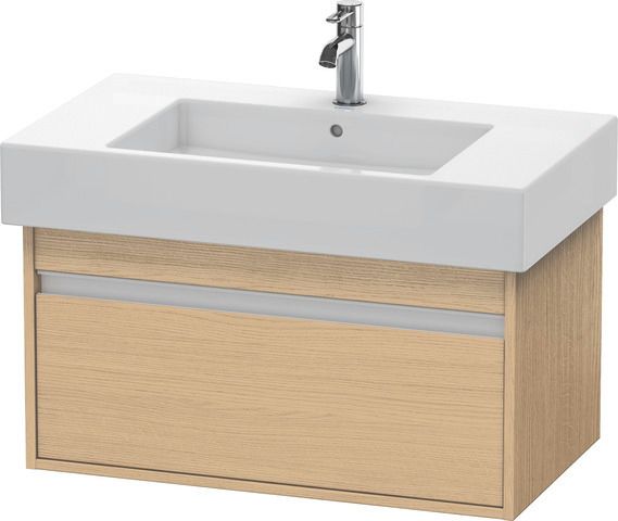 Duravit Waschtisch-Unterschrank Ketho 80 x 45,5 cm, Eiche natur, 1 Auszug, wandhängend