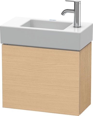 Duravit Waschtisch-Unterschrank L-Cube 48x24x40cm, wandhängend, Tür rechts, eiche natur