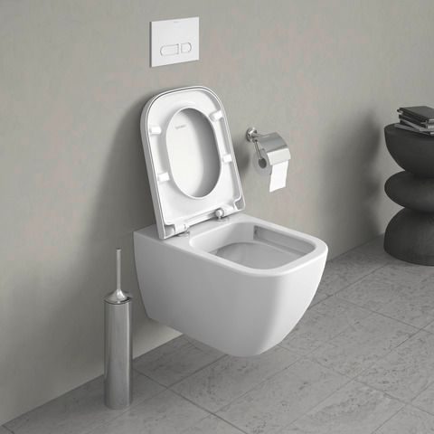 Duravit WC-Sitz Happy D.2 abnehmbar, Scharniere Edelstahl, mit Absenkautomatik, weiß