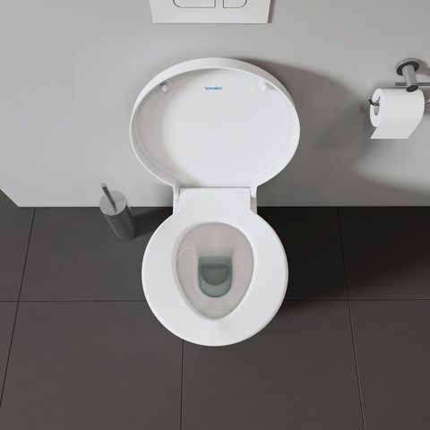 Duravit WC-Sitz Starck 1 mit Absenkautomatik, abnehmbar, mit Scharnierwelle, weiß