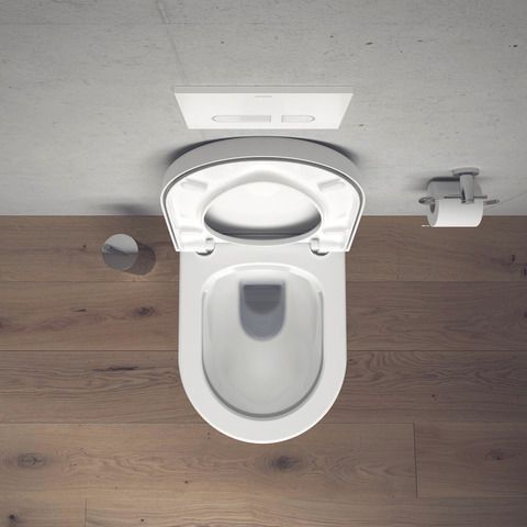 Duravit WC-Sitz Starck 3 ohne Absenkautomatik, Scharniere Edelstahl, weiß