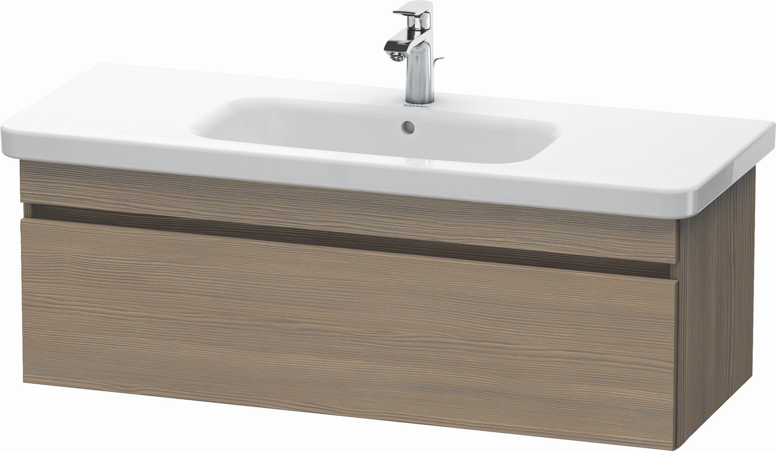 Duravit Waschtisch-Unterschrank DuraStyle 113 x 44,8 cm, Eiche terra, 1 Auszug, wandhängend