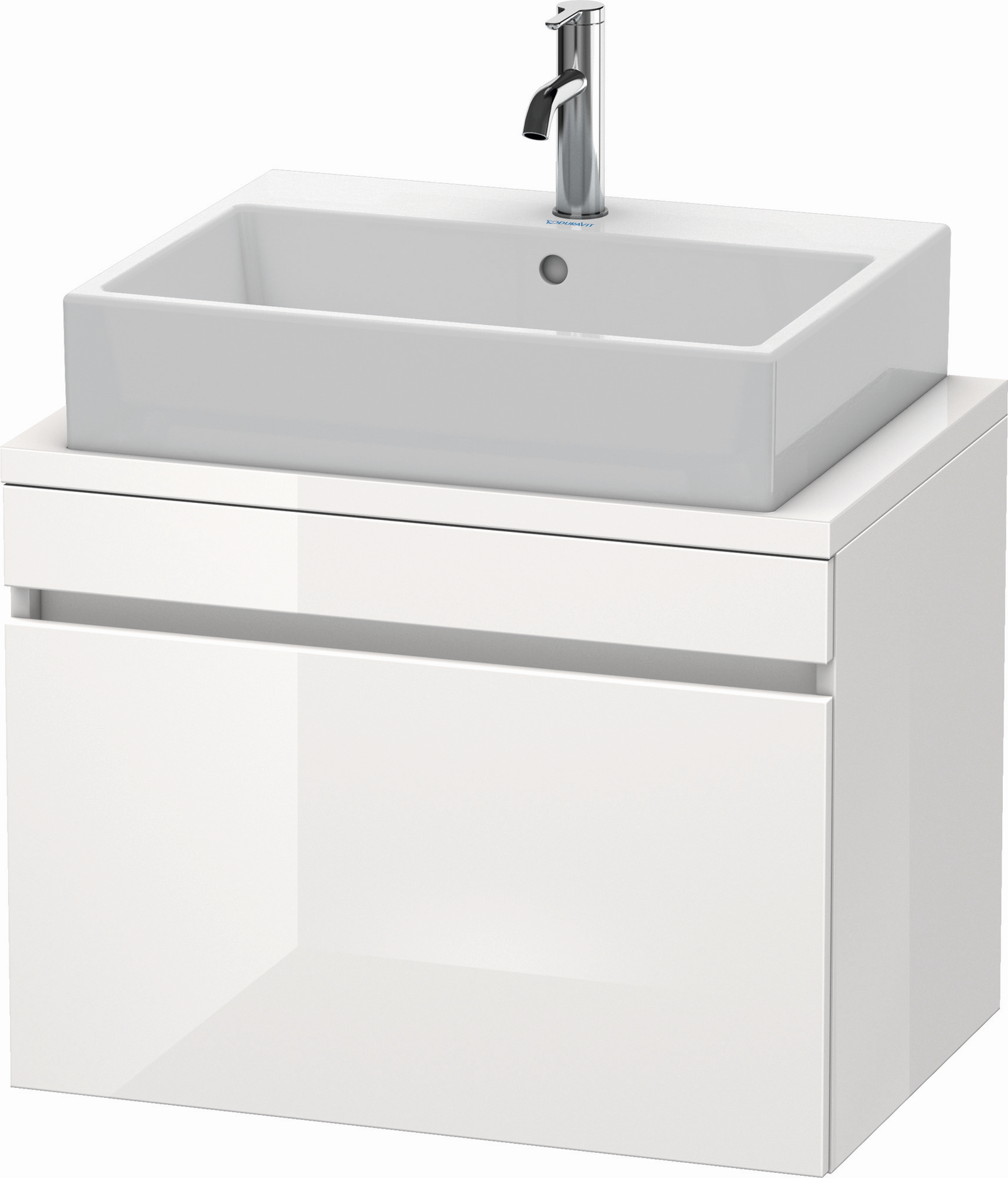 Duravit Waschtisch-Unterschrank Compact DuraStyle 70 x 47,8 cm, Eiche terra, für Konsole, 1 Auszug