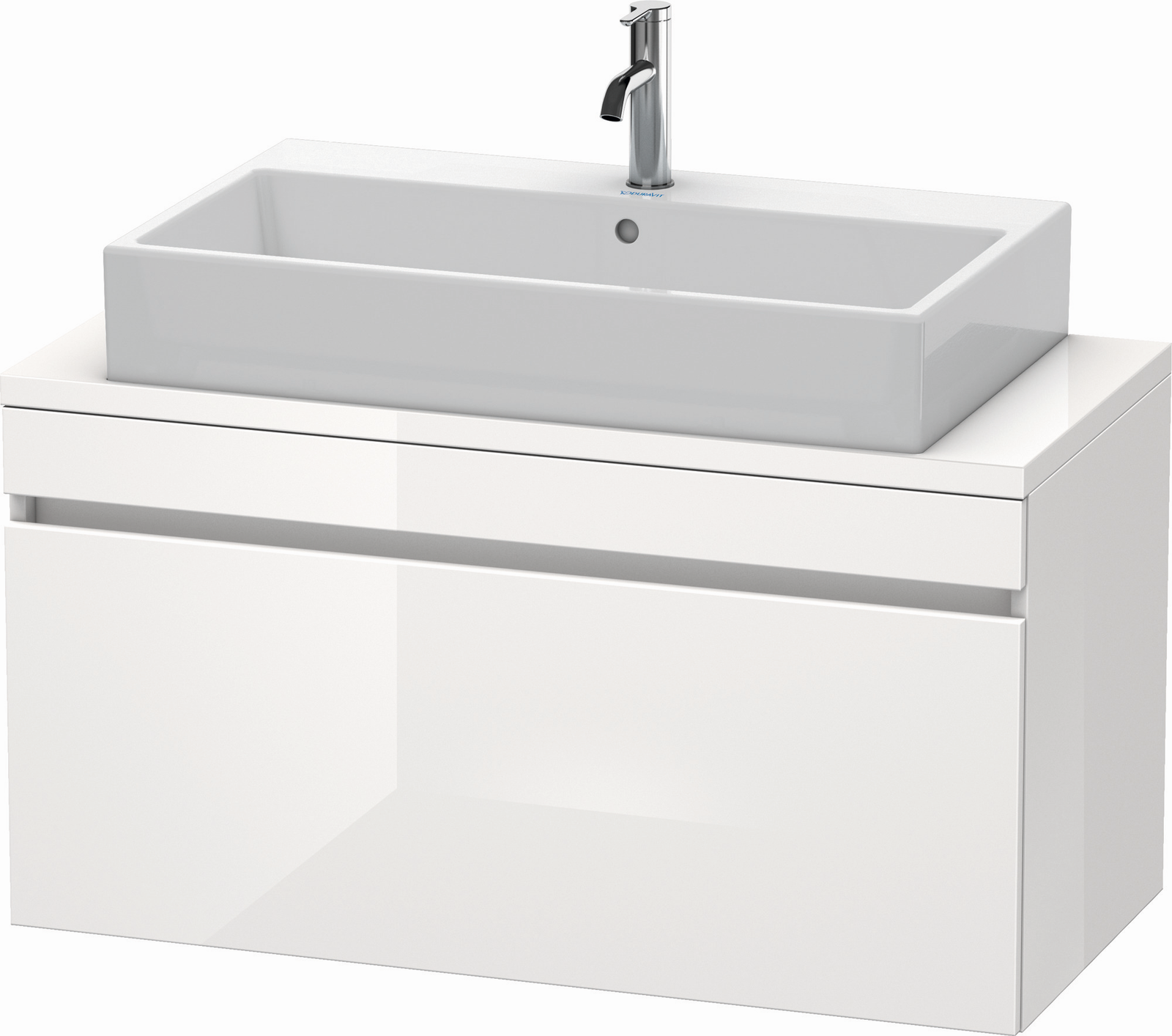 Duravit Waschtisch-Unterschrank Compact DuraStyle 100 x 47,8 cm, Eiche natur, für Konsole, 1 Auszug