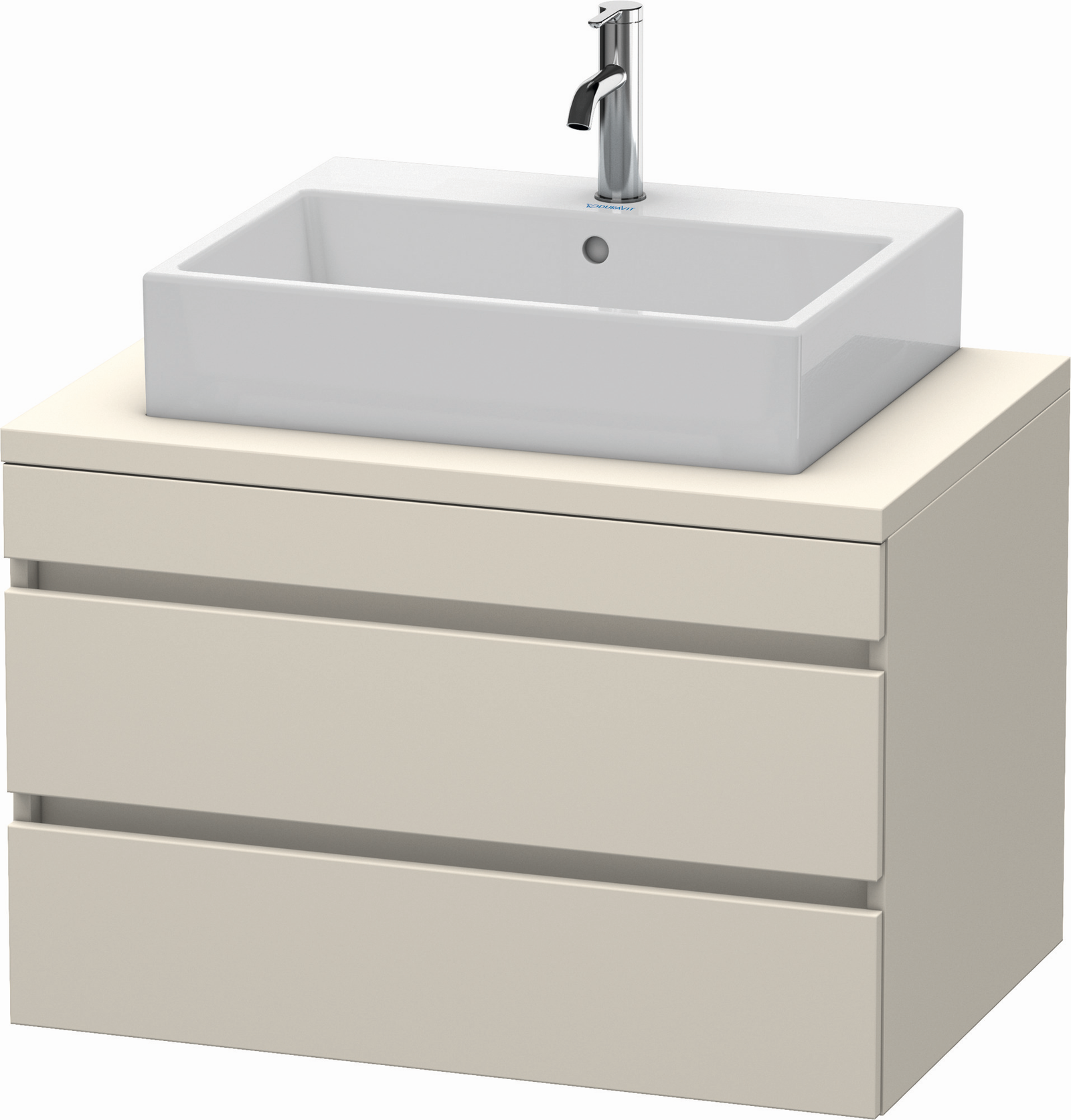 Duravit Waschtisch-Unterschrank DuraStyle 80 x 54,8 cm, taupe, für Konsole, 2 Schubkästen