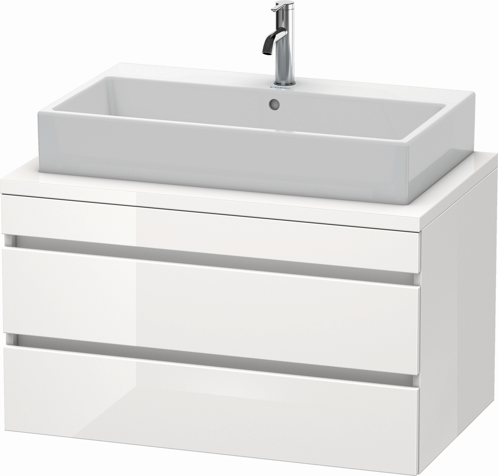 Duravit Waschtisch-Unterschrank DuraStyle 90 x 54,8 cm, Eiche terra, für Konsole, 2 Schubkästen