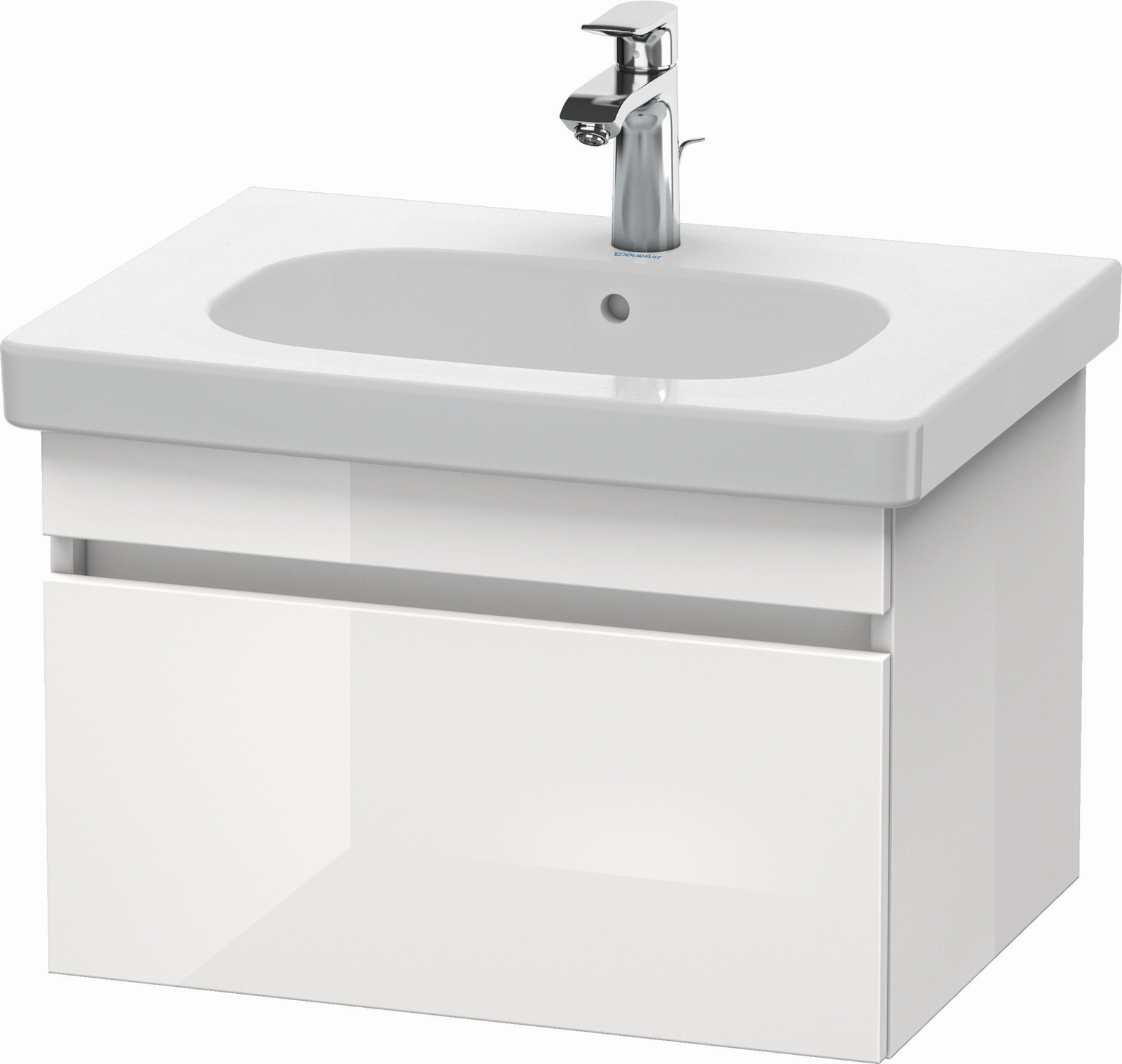 Duravit Waschtisch-Unterschrank DuraStyle 60 x 45,3 cm, Eiche terra, 1 Auszug, wandhängend