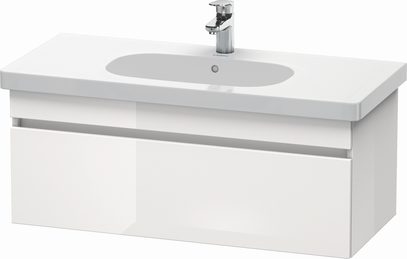 Duravit Waschtisch-Unterschrank DuraStyle 100 x 45,3 cm, Eiche natur, 1 Auszug, wandhängend