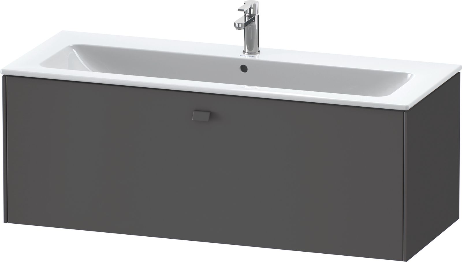 Duravit Waschtisch-Unterschrank Brioso 122 x 47,9 cm, Graphit matt, 1 Auszug, wandhängend Duravit Waschtisch-Unterschrank Brioso 122 x 47,9 cm, Graphit matt, 1 Auszug, wandhängend