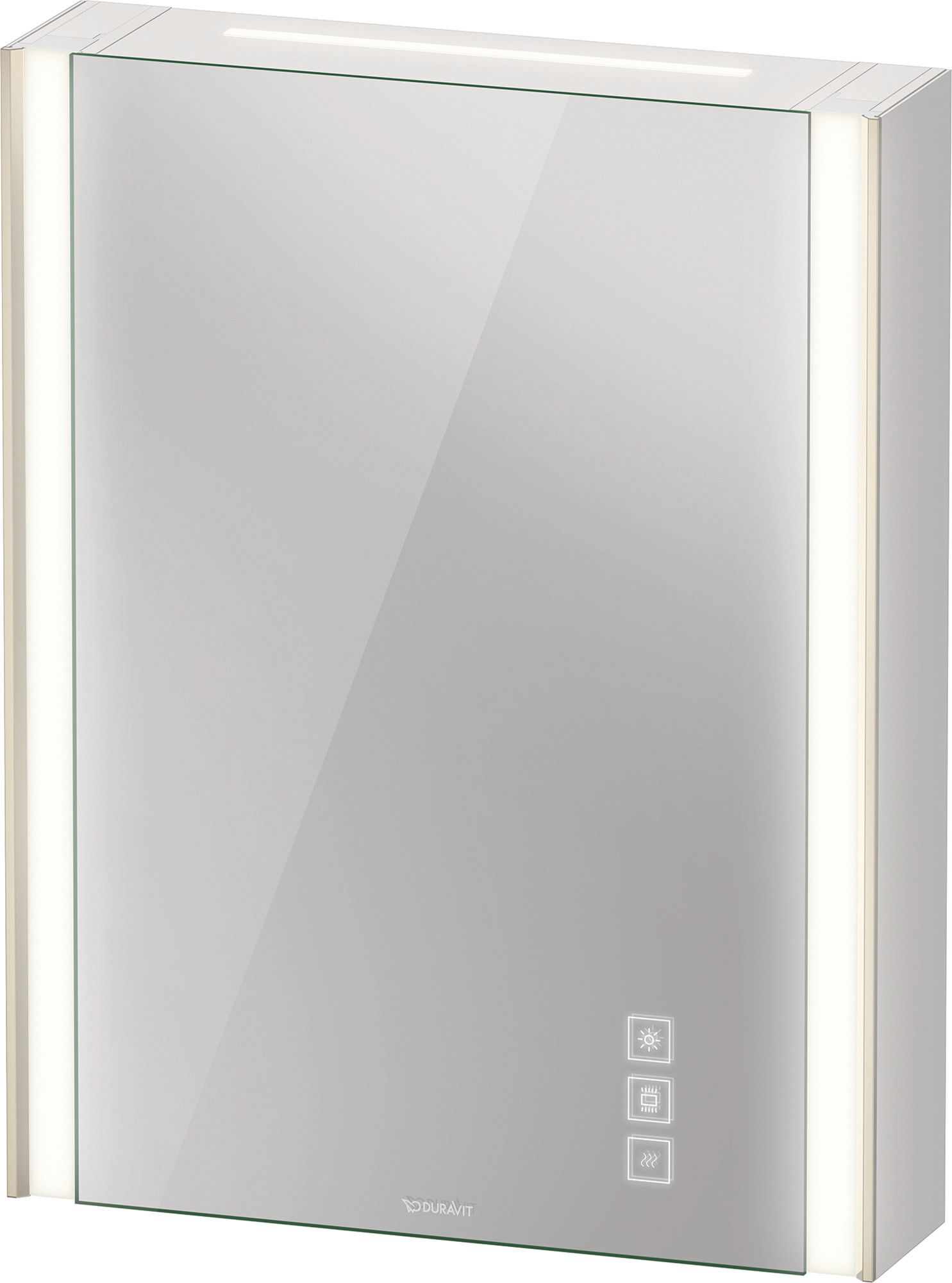 DU SPS XViu mit Bel. 800x620x156mm champ.matt, Anschlag rechts ohne ES,F