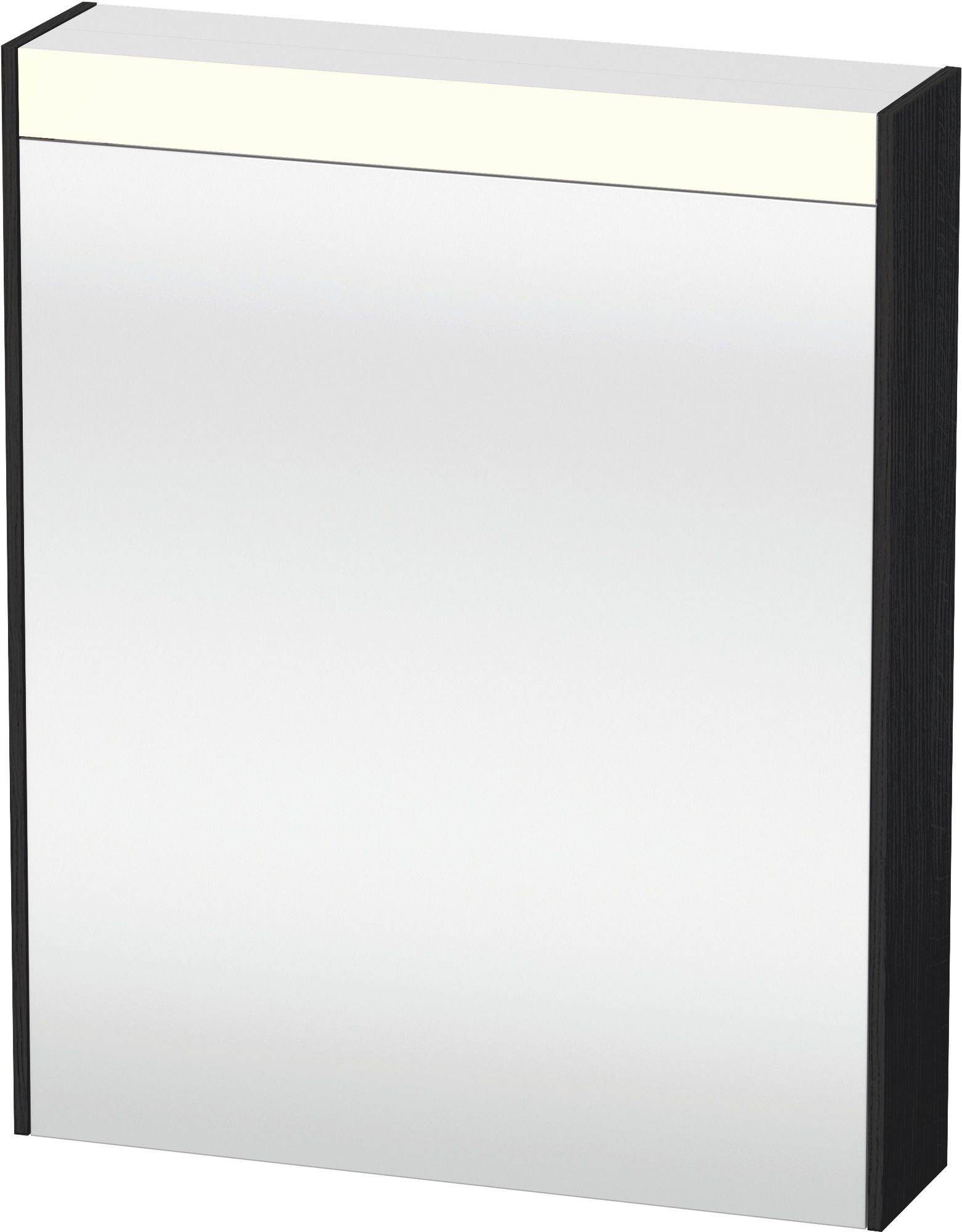 DU Spiegelschrank Brioso m.Bel., 1 Tür TA re,700x620x148mm, Eiche Schwarz, F
