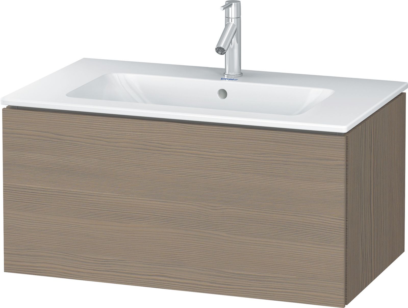 Duravit Waschtisch-Unterschrank L-Cube 82 x 48,1 cm, eiche terra, 1 Auszug, wandhängend Duravit Waschtisch-Unterschrank L-Cube 82 x 48,1 cm, eiche terra, 1 Auszug, wandhängend