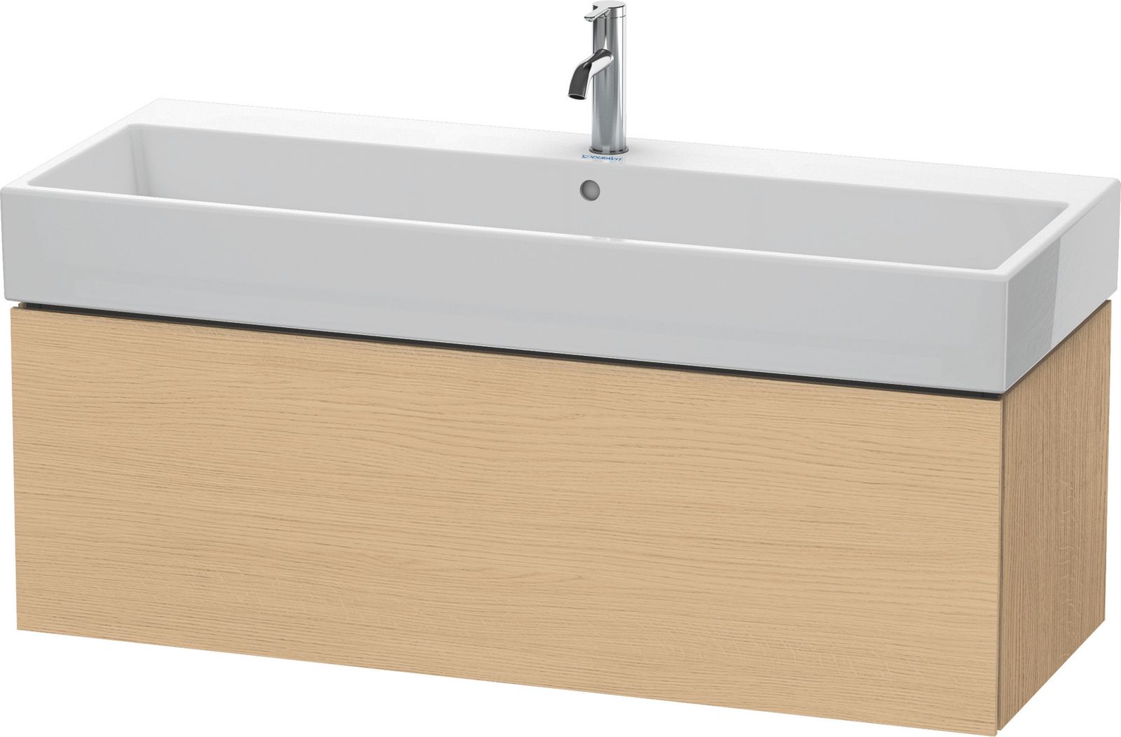 Duravit Waschtisch-Unterschrank L-Cube 118,4x 45,9 cm, eiche natur, 1 Auszug, wandhängend