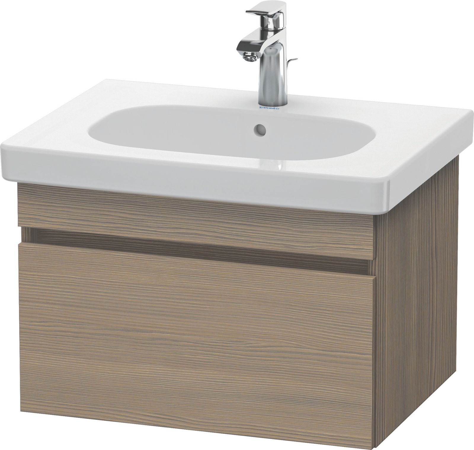 Duravit Waschtisch-Unterschrank DuraStyle 60 x 45,3 cm, Eiche terra, 1 Auszug, wandhängend