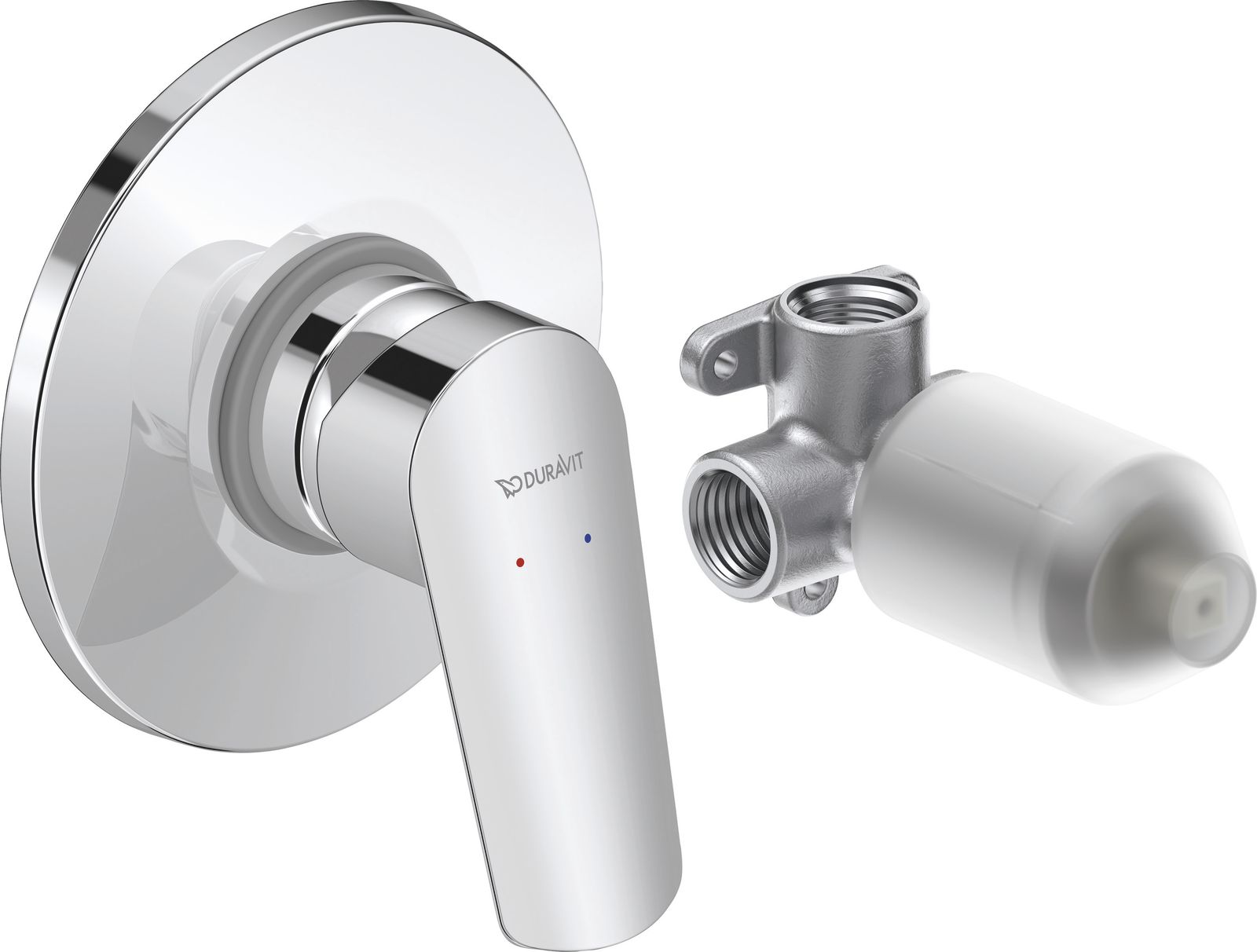 Duravit Fertigmontageset No. 1 UP-Einhebel-Brausemischer Set, 1 Verbraucher, chrom