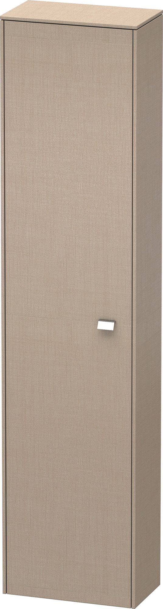 Duravit Hochschrank Brioso 42x24x177cm, Tür links, chrom/Leinen