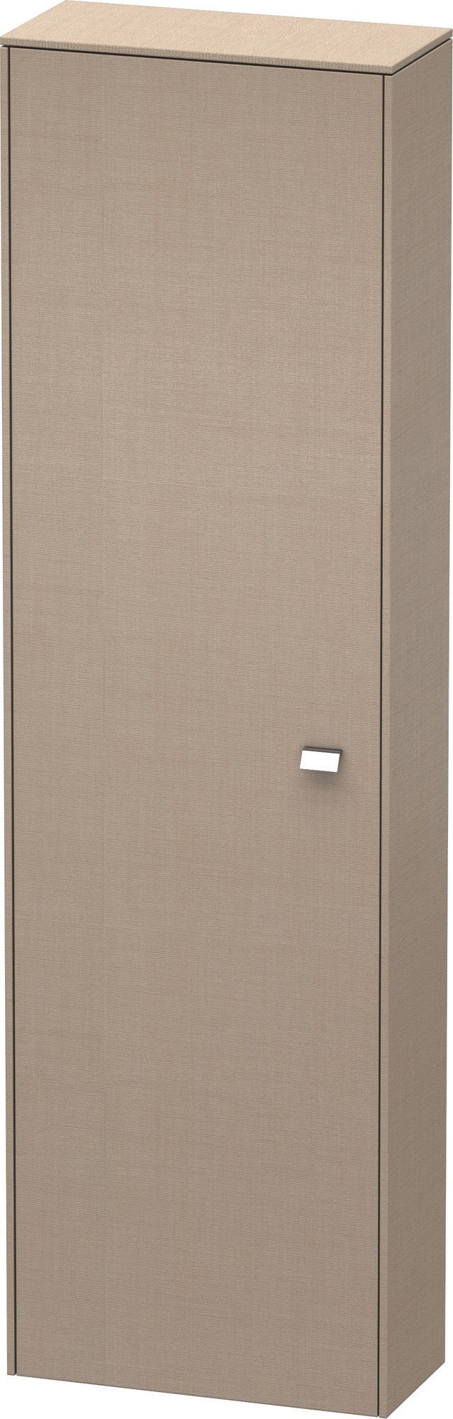 Duravit Hochschrank Brioso 52x24x177cm, Tür links, chrom/Leinen