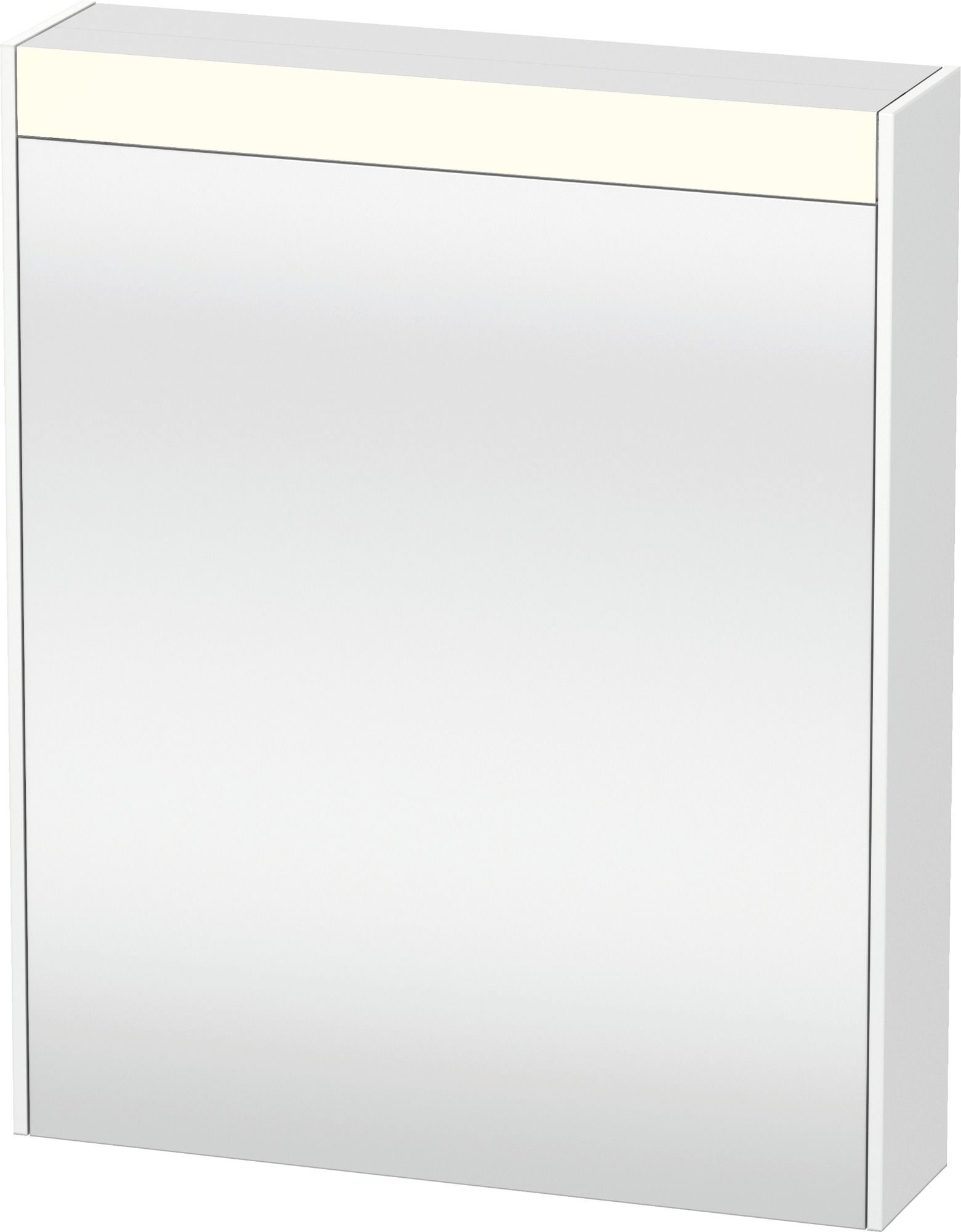 DU Spiegelschrank Brioso m. Bel., 1 Tür TA li, 700x620x148mm, Weiß Matt, F