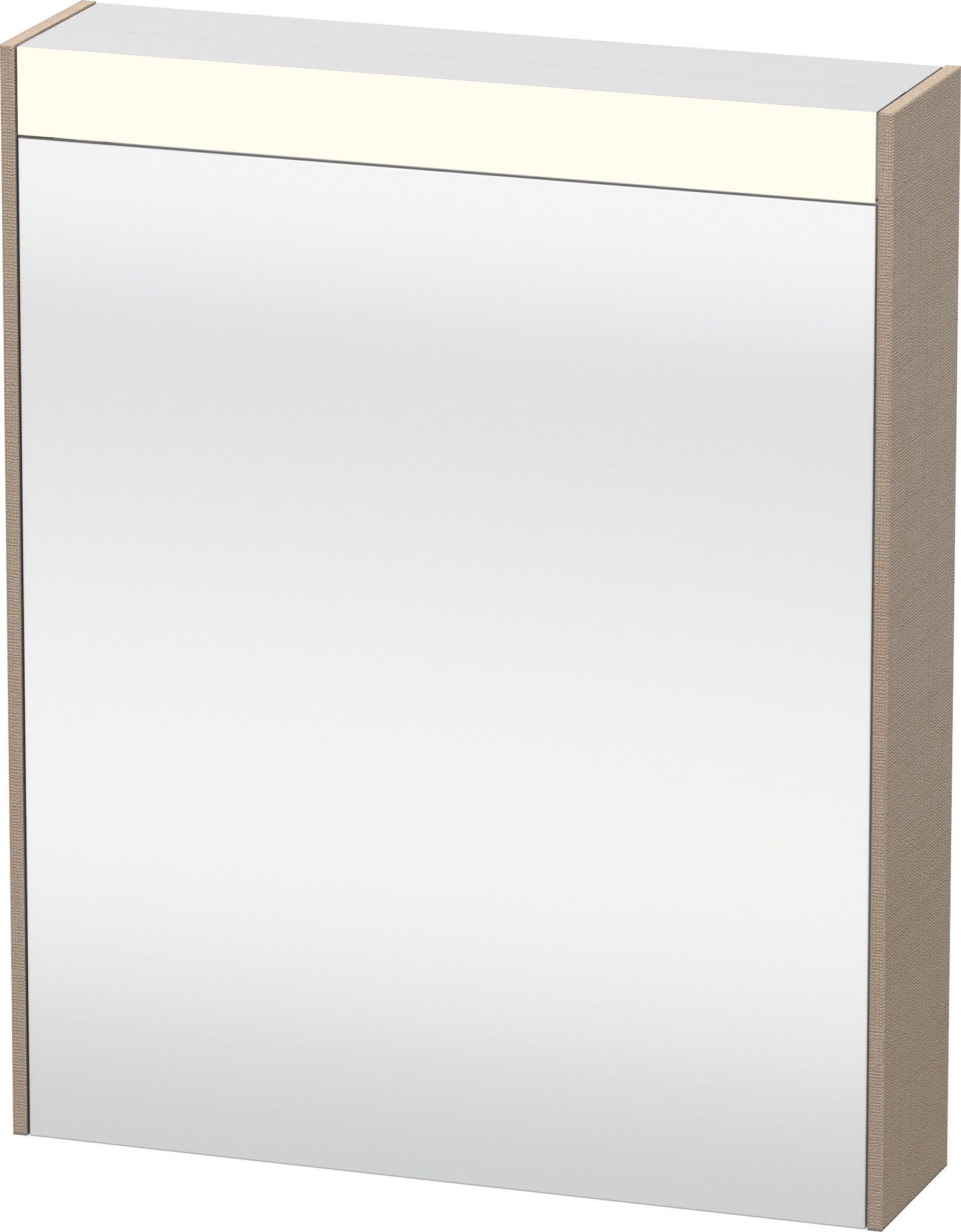 DU Spiegelschrank Brioso m. Bel., 1 Tür TA links, 700x620x148mm, Leinen, F