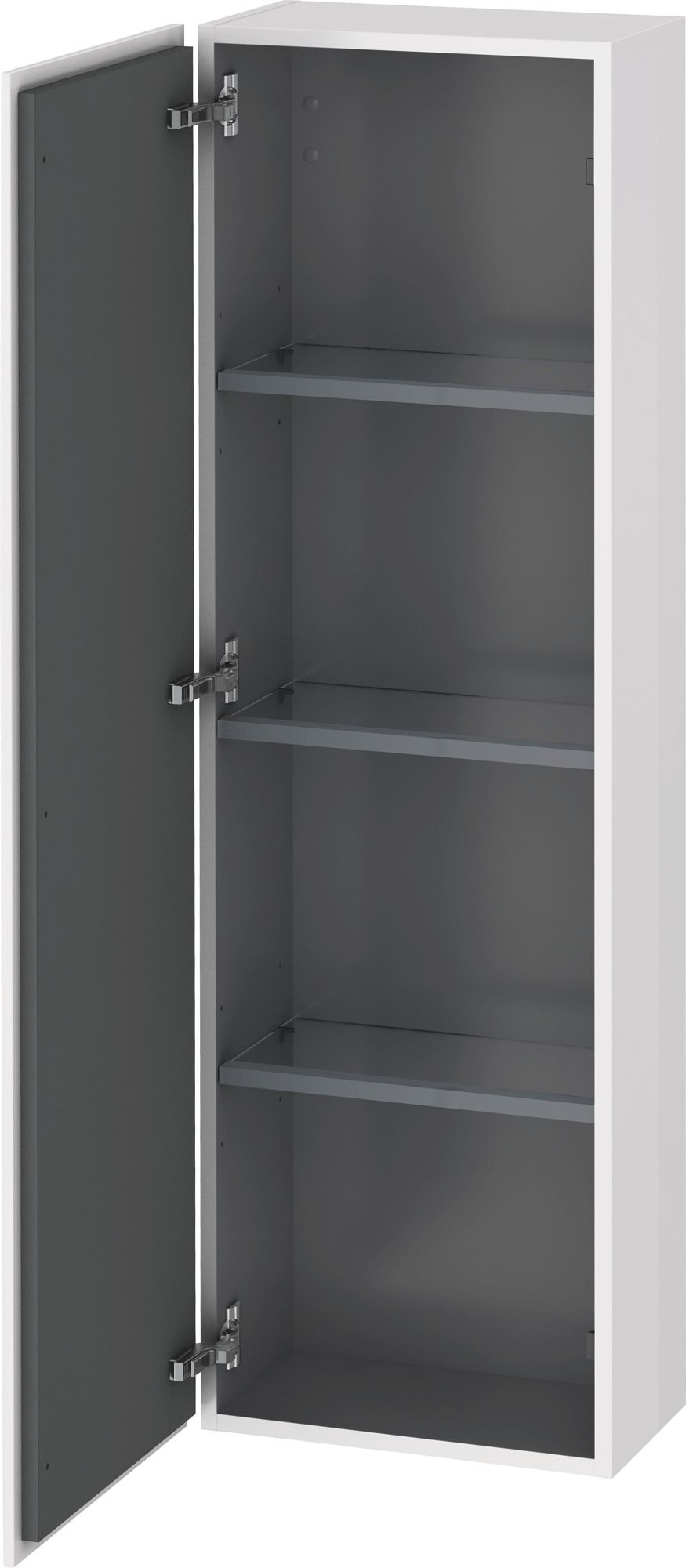 Duravit Halbhochschrank L-Cube 40x24,3x132cm, Tür links, eiche terra