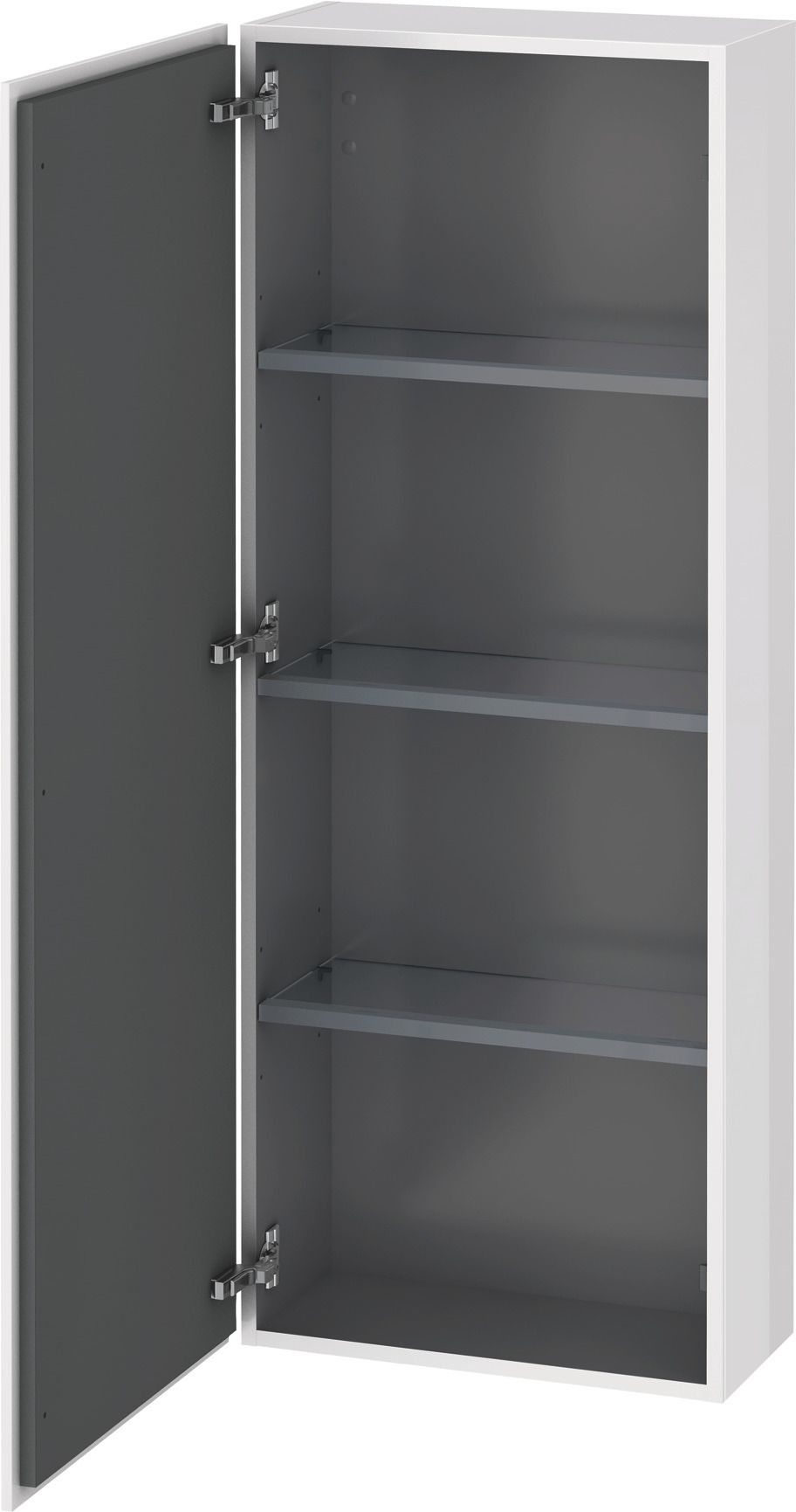Duravit Halbhochschrank L-Cube 50x24,3x132cm, Tür rechts, eiche terra