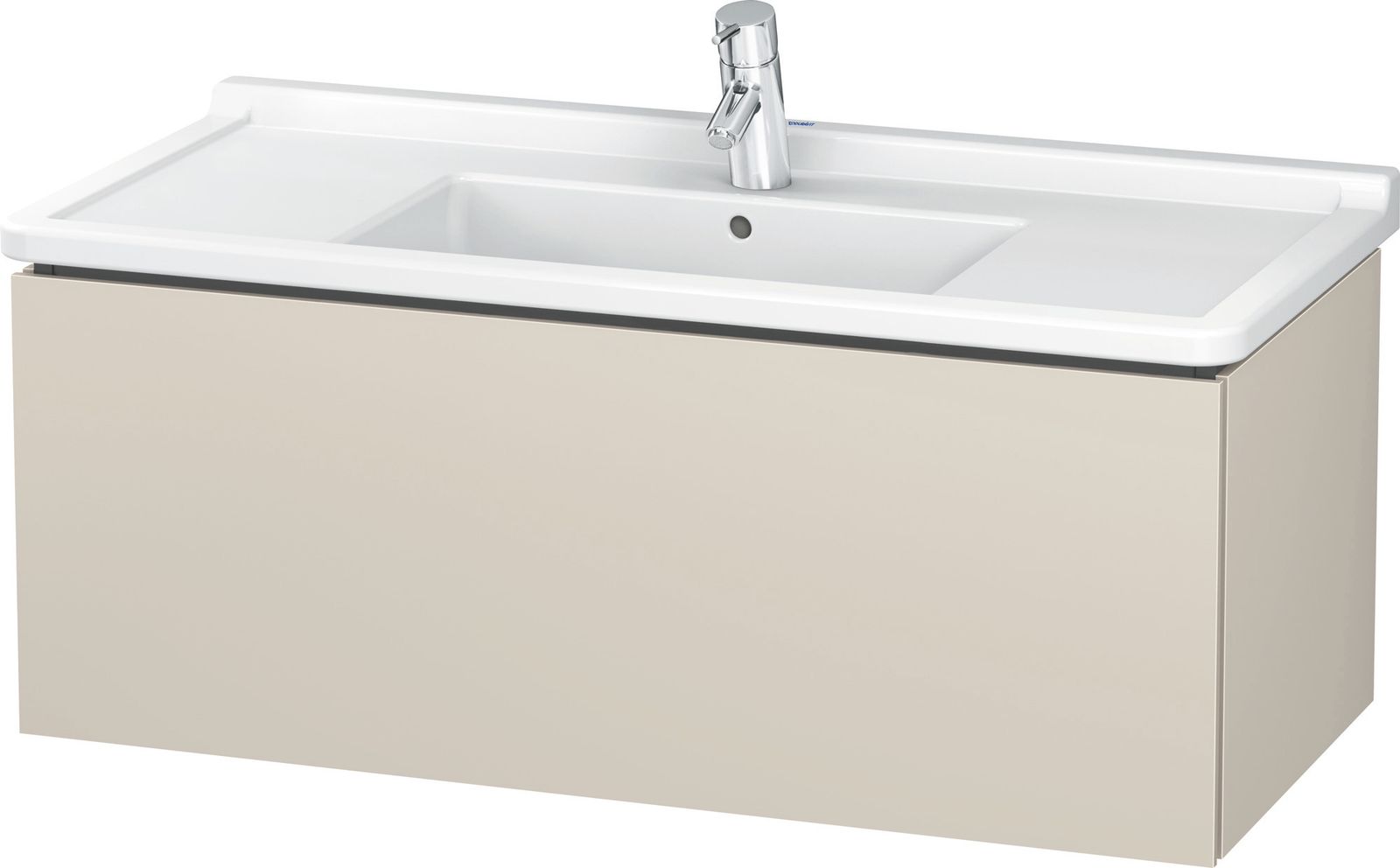 Duravit Waschtisch-Unterschrank L-Cube 102 x 46,9 cm, taupe matt, 1 Auszug, wandhängend