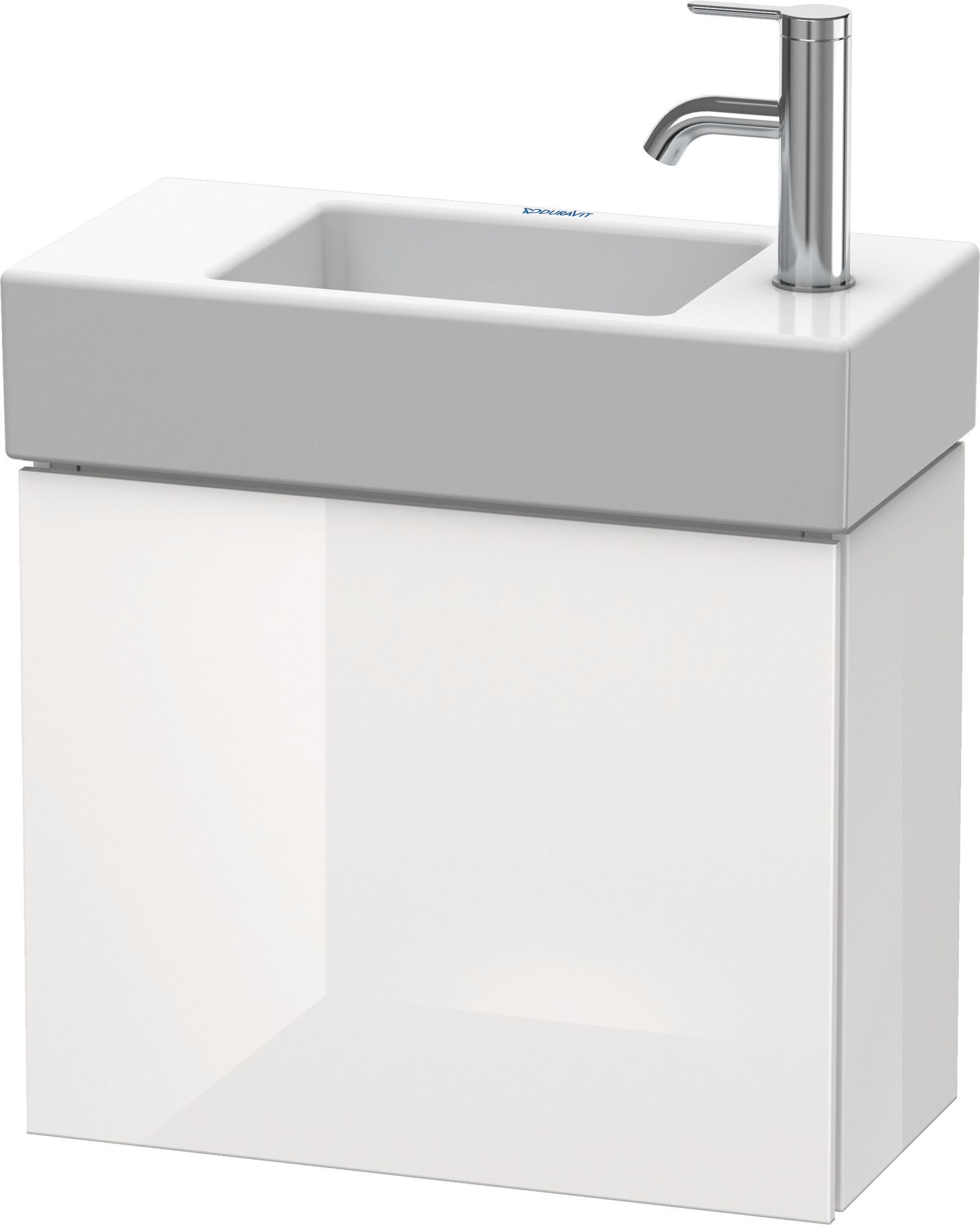 Duravit Waschtisch-Unterschrank L-Cube 48x24x40cm, wandhängend, Tür rechts, eiche natur