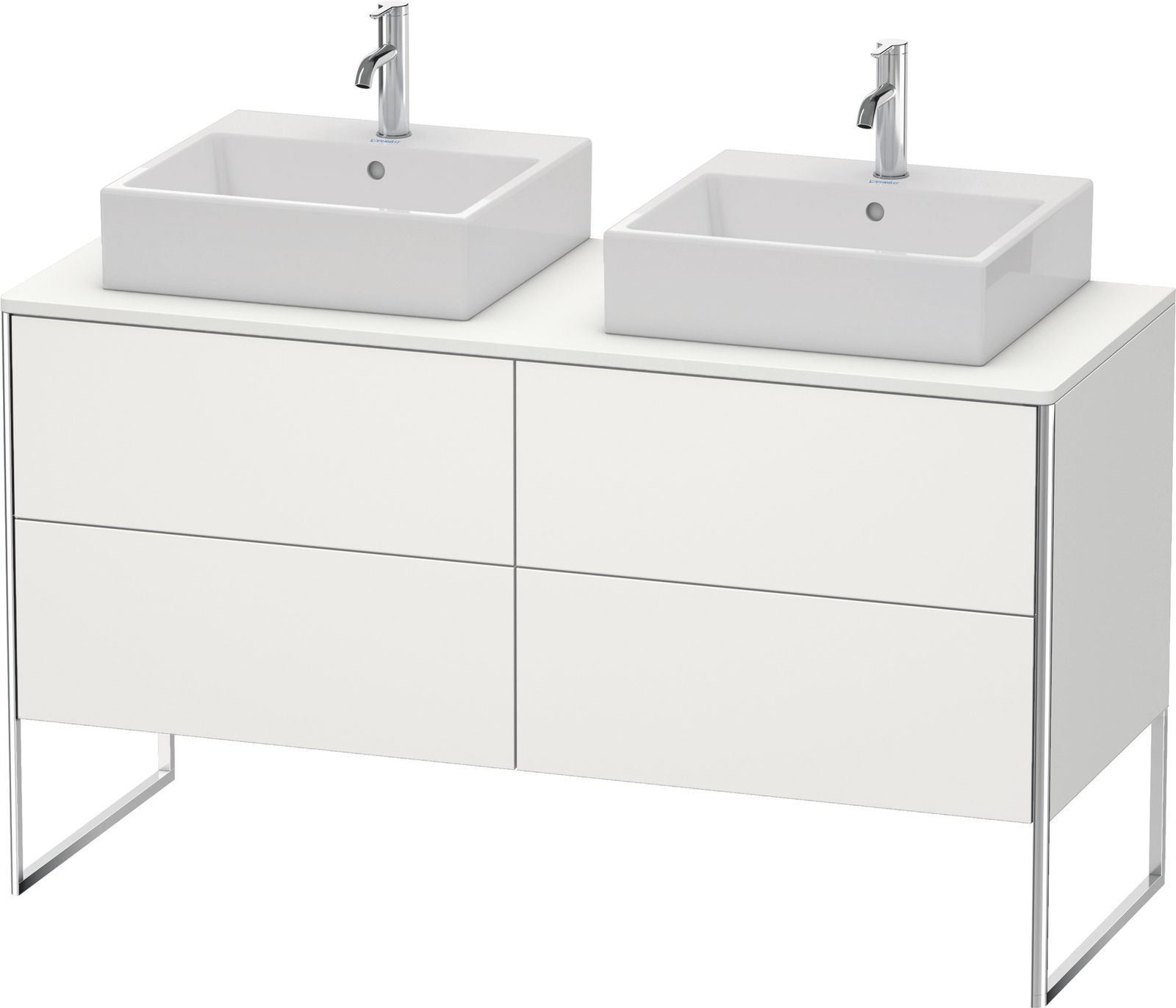 Duravit Waschtisch-Unterschrank XSquare 140x54,8x77,8cm, 4 Auszüge, stehend, Nordic weiß seidenmatt