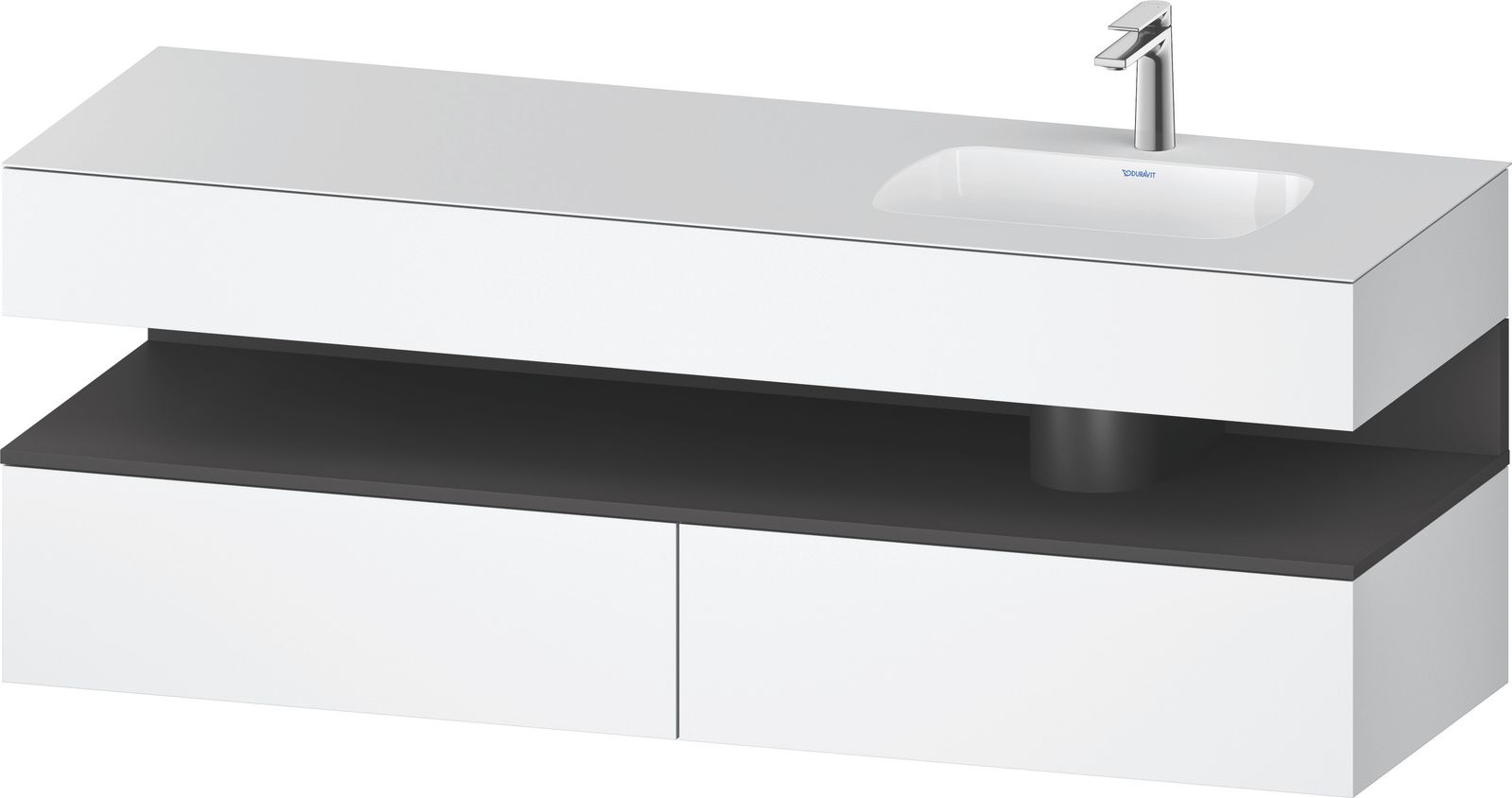DU QTG EWT KWTU 1600 Wß Hgl. Be 1600x550x600 Fr Gt Mt. H 3Hwu