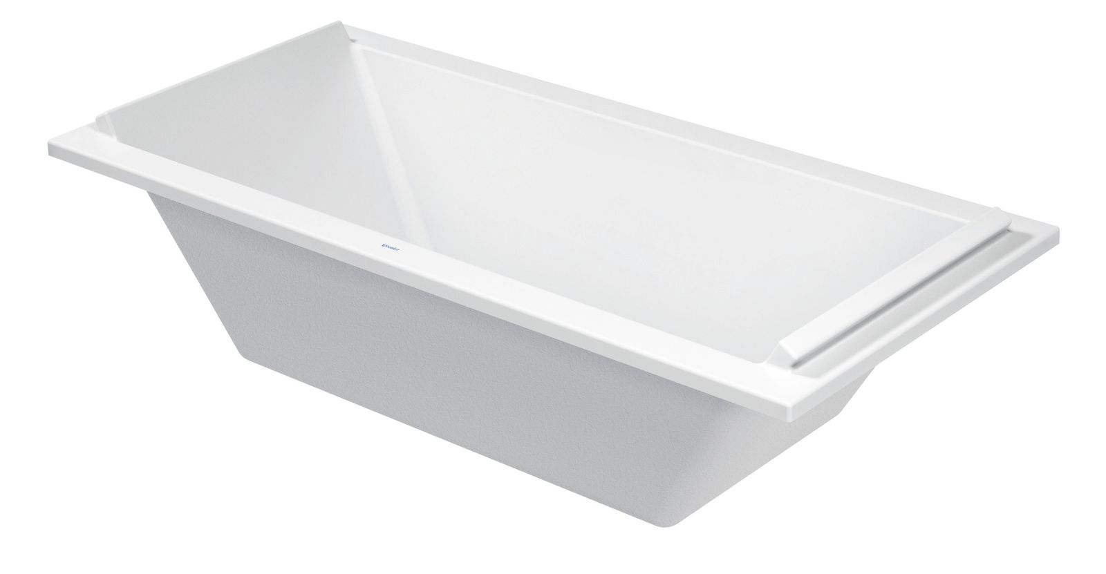 Duravit Rechteck-Badewanne Starck 190 x 90 x 46 cm, Einbauversion, 2 Rückenschrägen, weiß