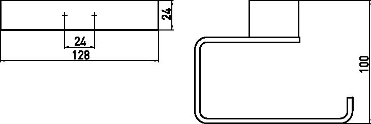 EMCO Papierhalter Loft chrom, ohne Deckel, starr