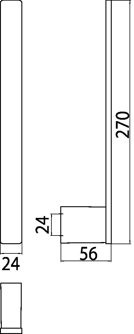 EMCO Reservepapierhalter Loft senkrecht, für 2 Rollen, chrom