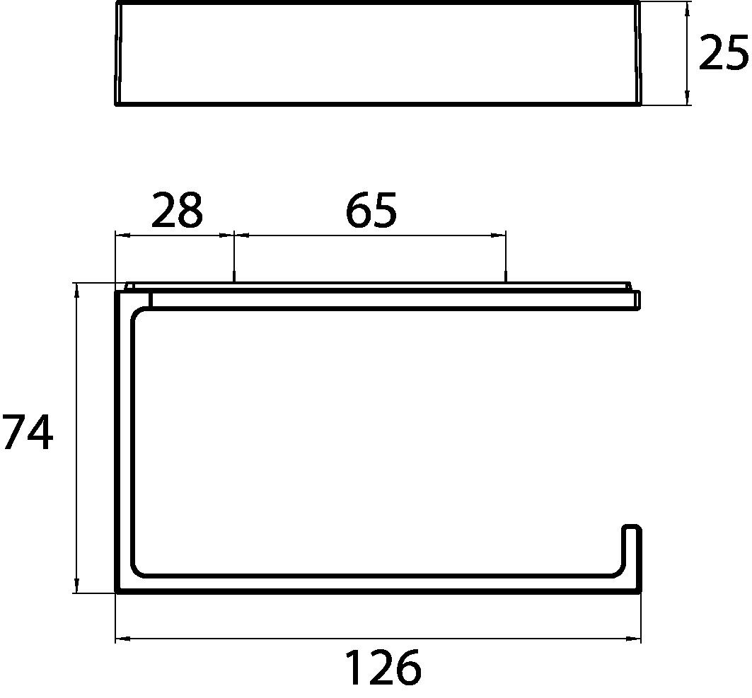 EMCO Papierhalter Liaison chrom, ohne Deckel