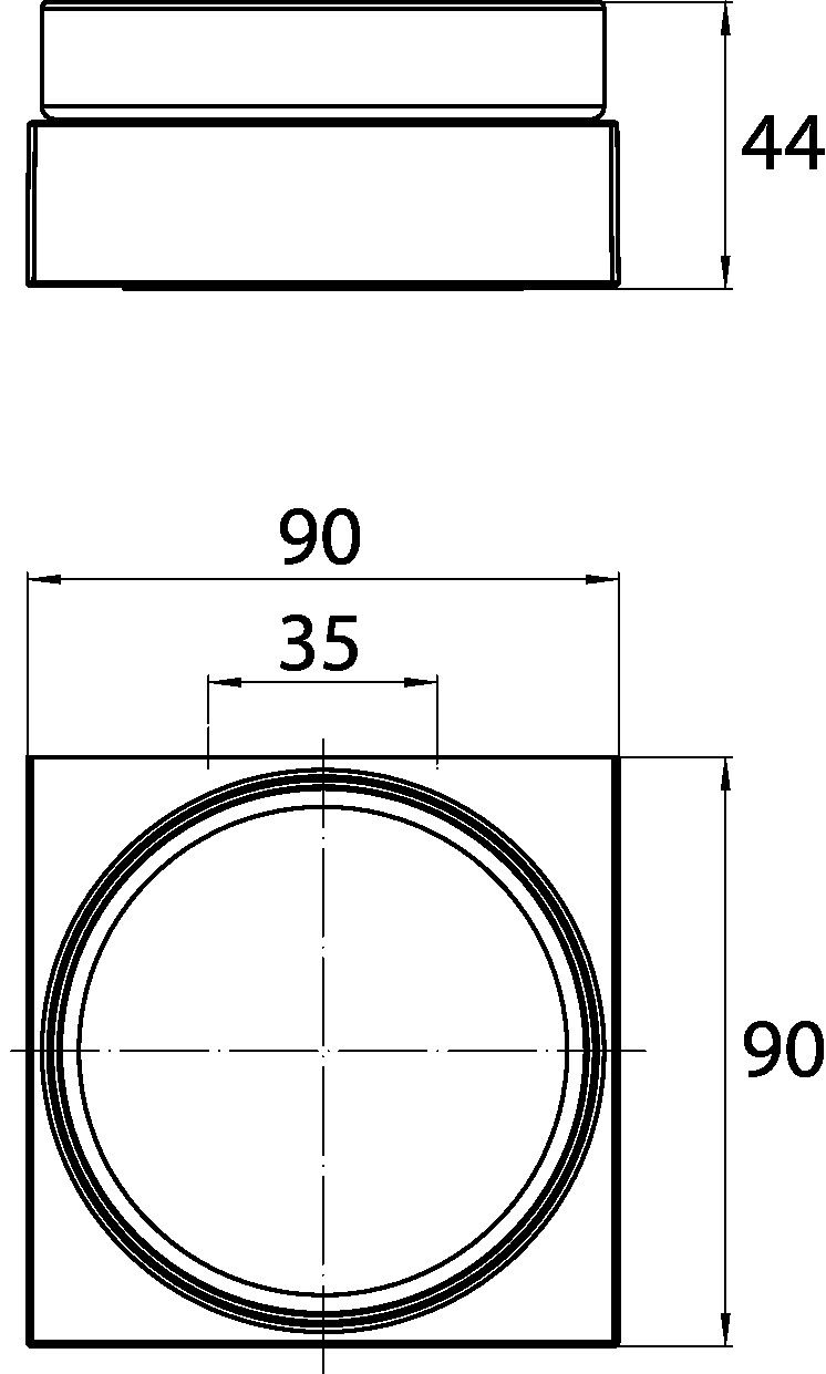 EMCO Seifenhalter Liaison chrom, Schale Kristallglas klar