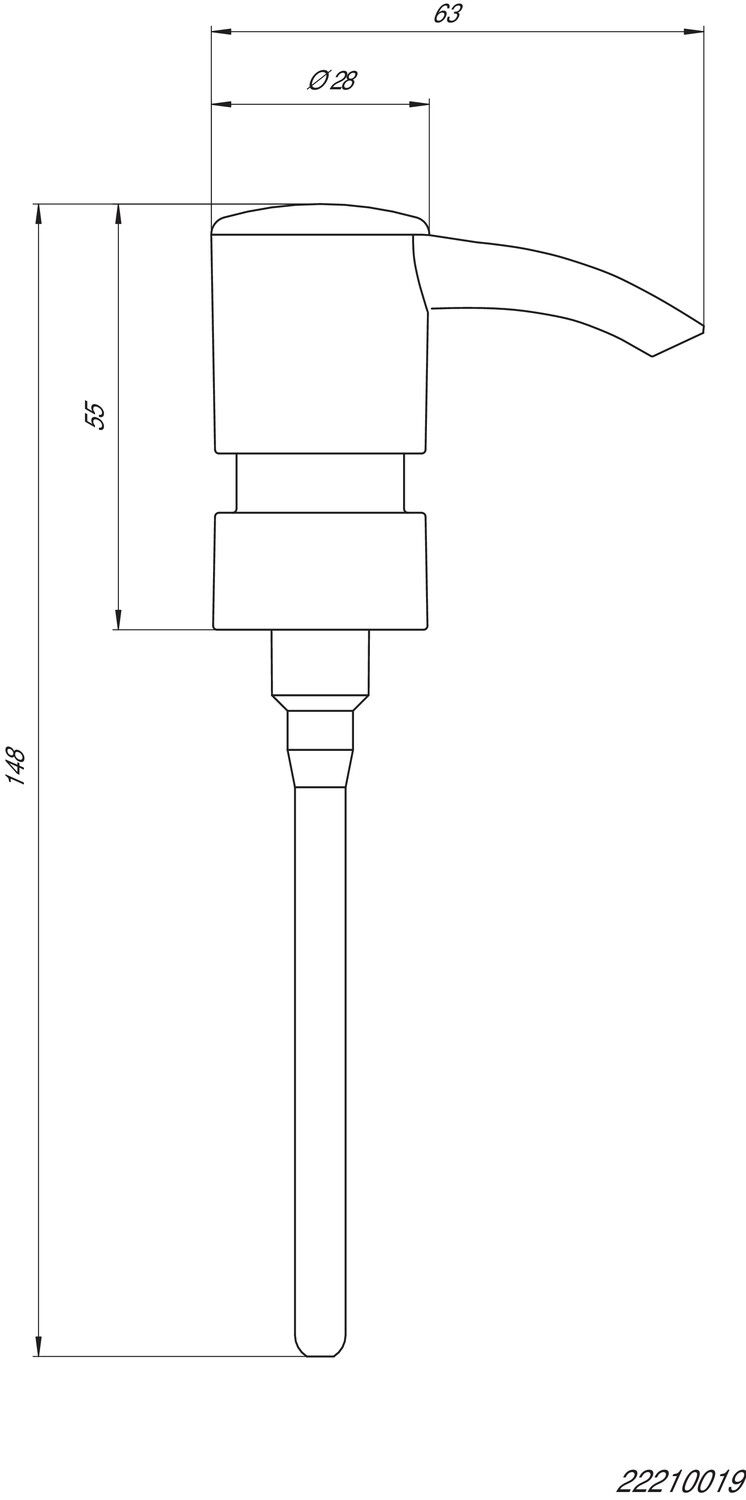 EMCO Dosierpumpe universal, Kunststoff/chrom, für Flüssigseifenspender