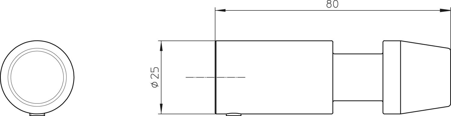 EMCO Handtuchhaken System 2 chrom/schwarz, mit Türstopper