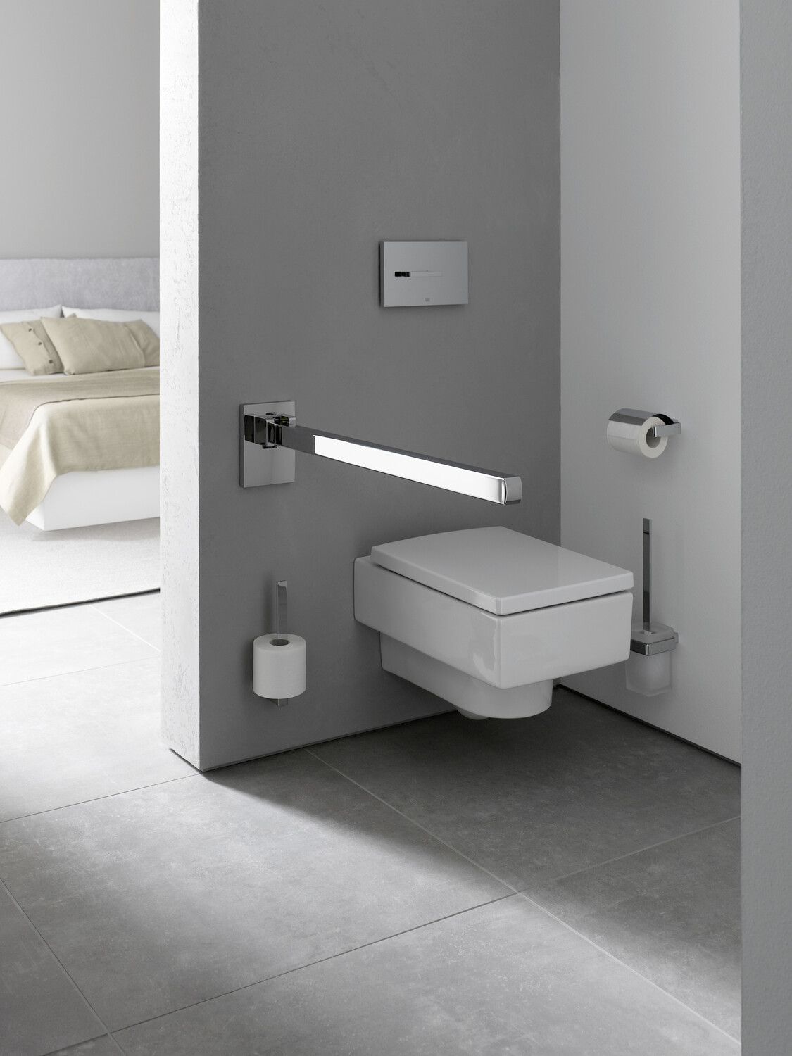 EMCO Reservepapierhalter Loft senkrecht, für 2 Rollen, chrom