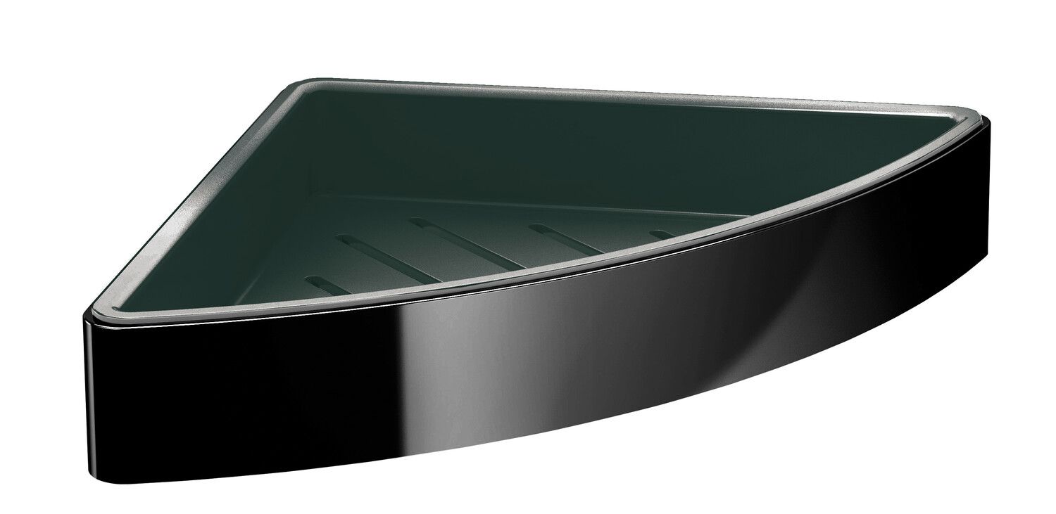 EMCO Eckschwammkorb Loft schwarz/schwarz, Breite 179mm, mit Kunststoffeinsatz