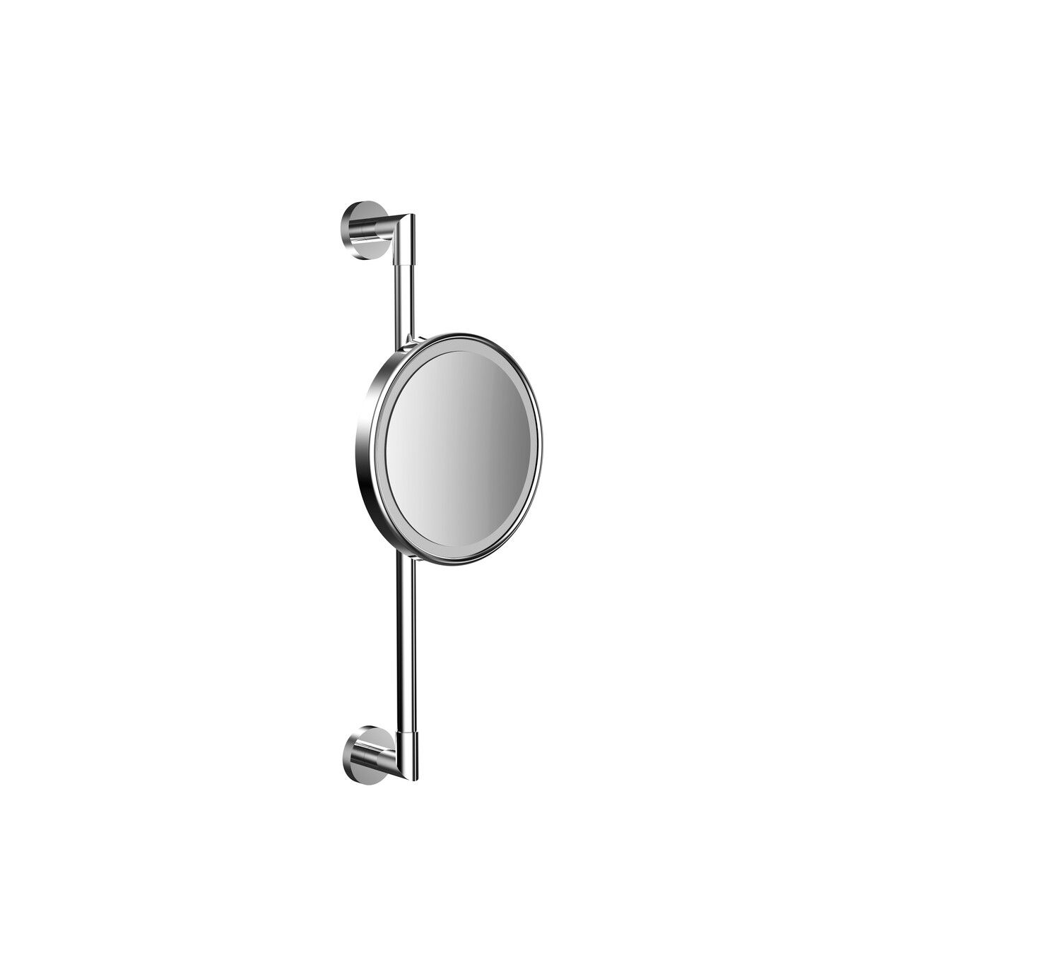EMCO LED-Rasier-/Kosmetikspiegel Pure Ø 203 mm, rund, Vergrößerung 3-fach, mit Kippschalter, chrom