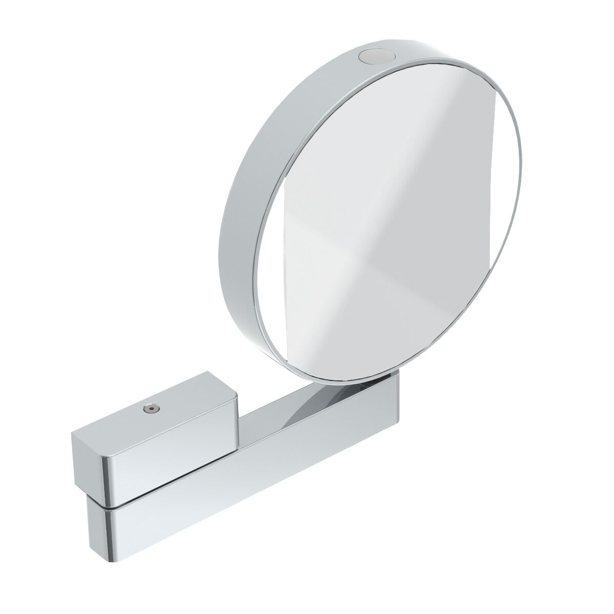 EMCO LED-Rasier-/Kosmetikspiegel prime d= 202,4mm, 1-armig, Vergrößerung 3-/7-fach, Direktanschluss, chrom