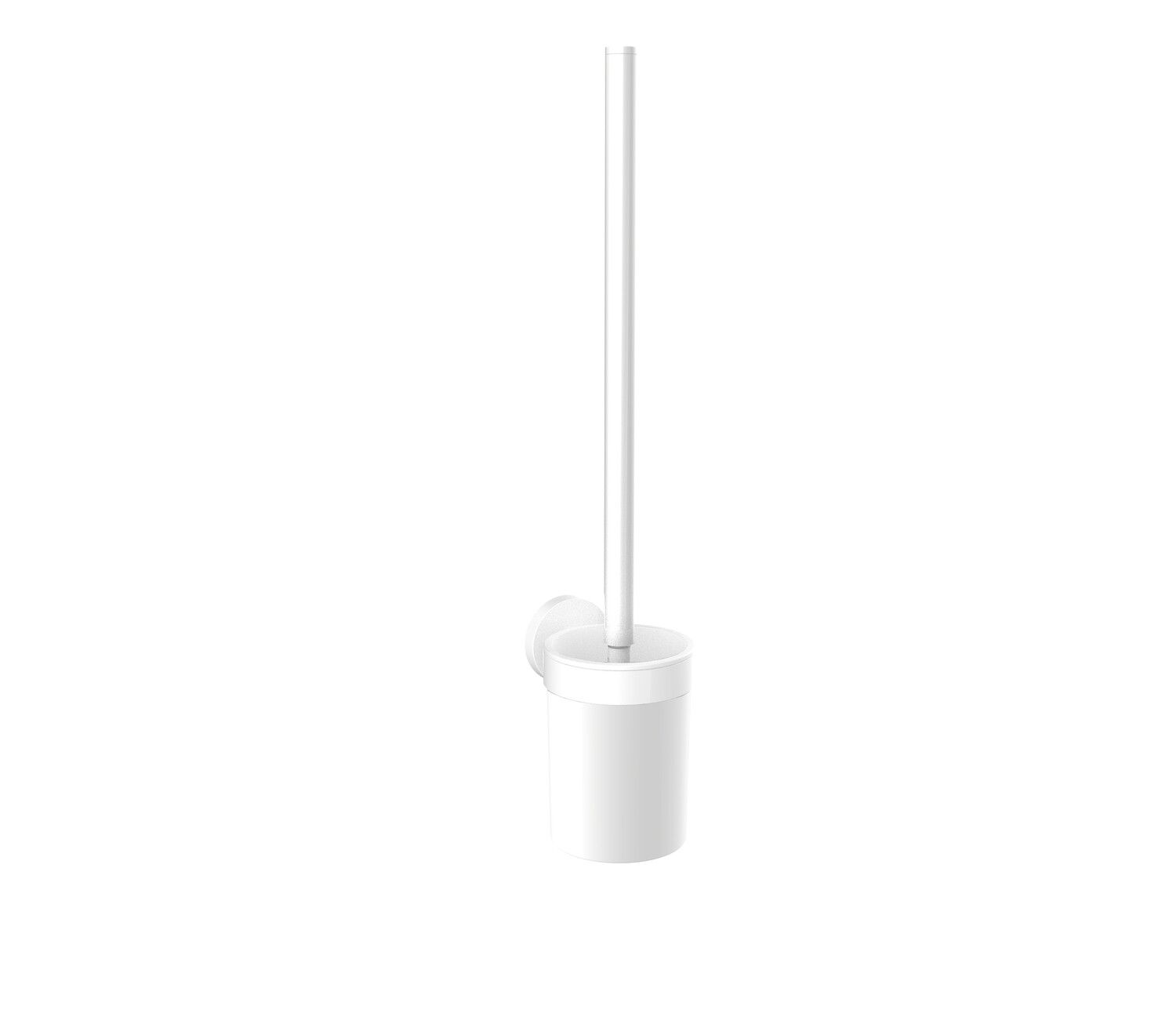 EMCO WC-Bürstengarnitur Round weiss, Wandmodell, Behälter Kunststoff