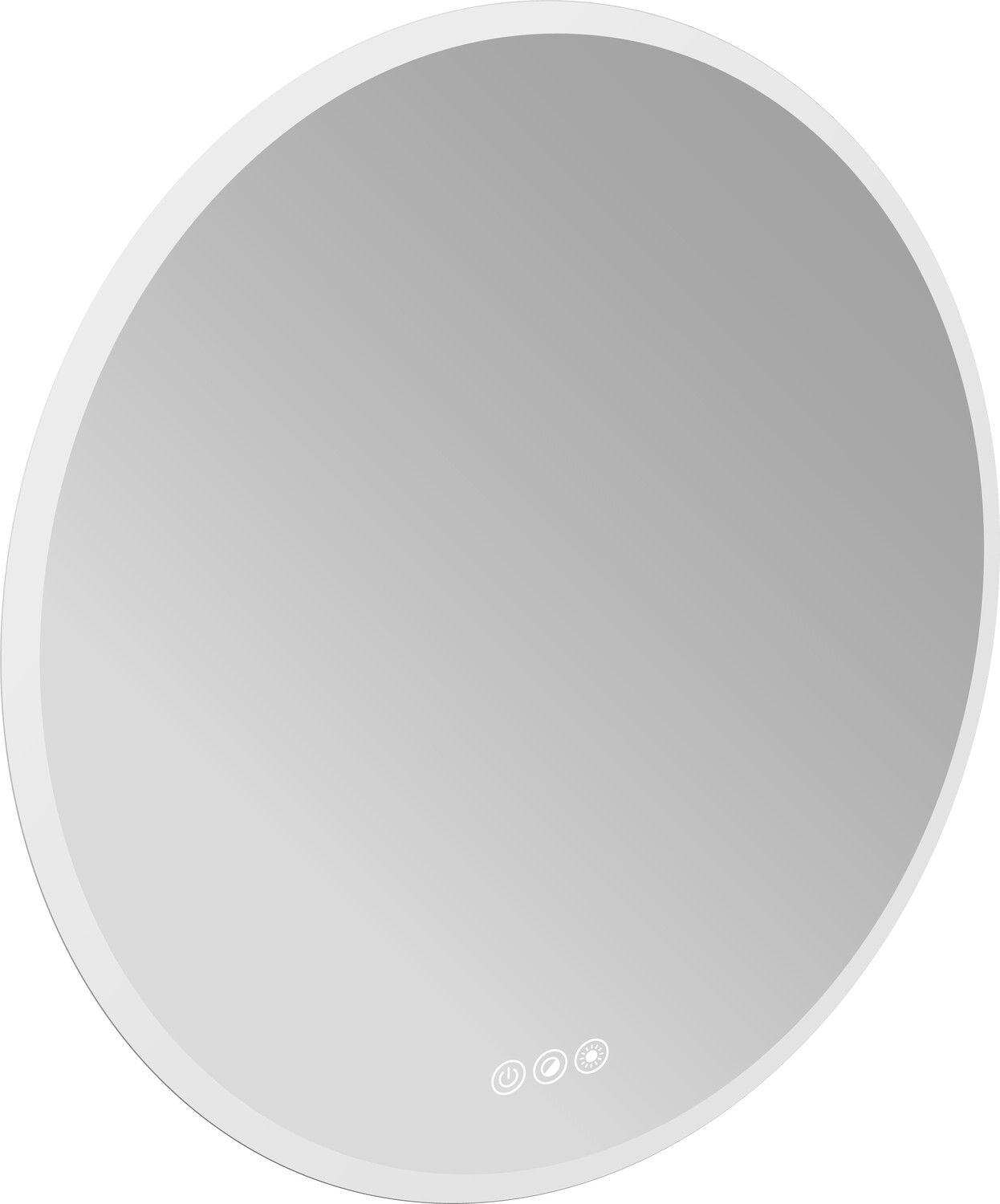 EMCO LED-Lichtspiegel Pure++ Ø 600 mm, mit umlaufender Mattierung, 3 Touchsensoren