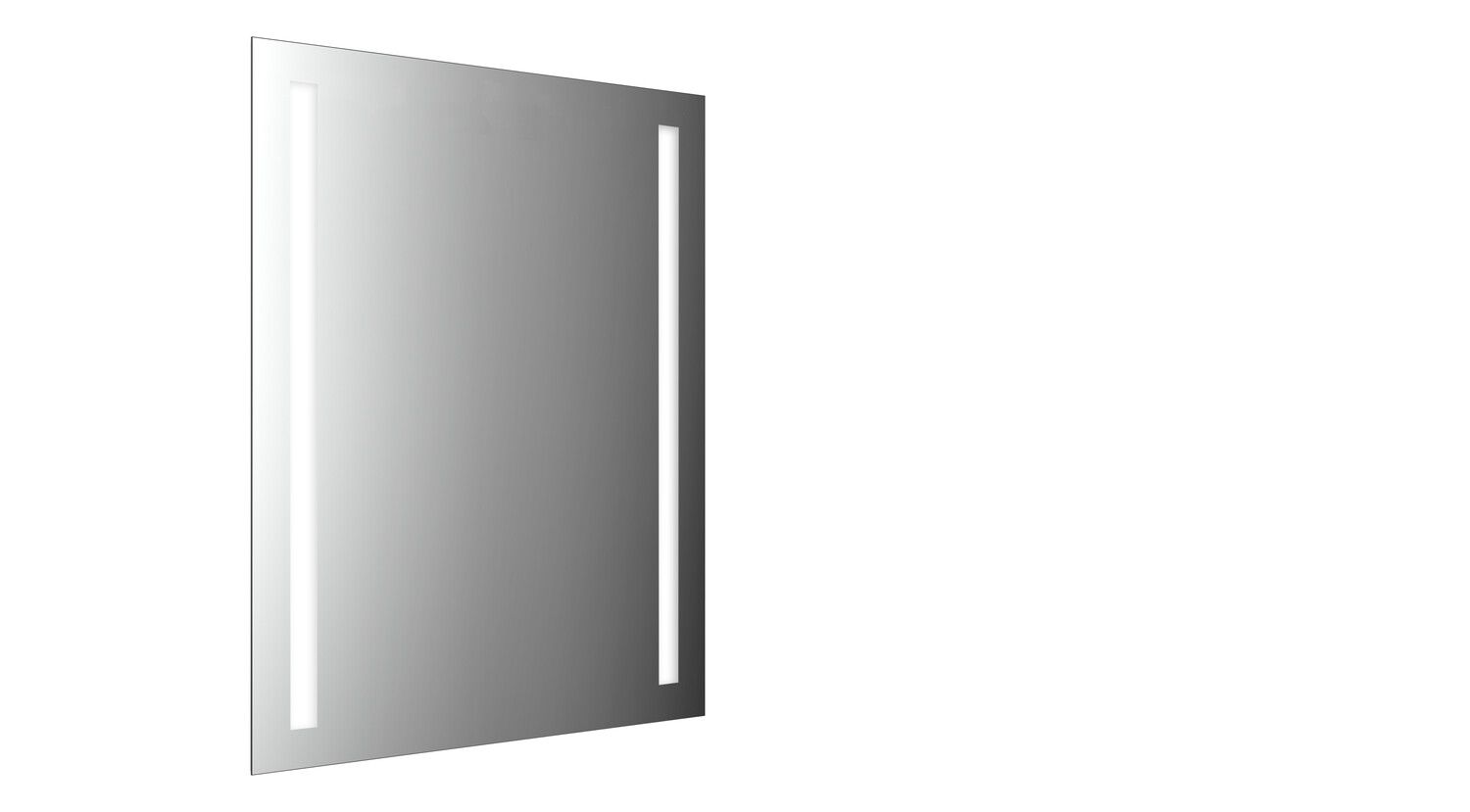 EMCO LED-Lichtspiegel MI 270 600 x 800 mm, 2 Lichtausschnitte links/rechts, Sensorschalter/Unterlicht