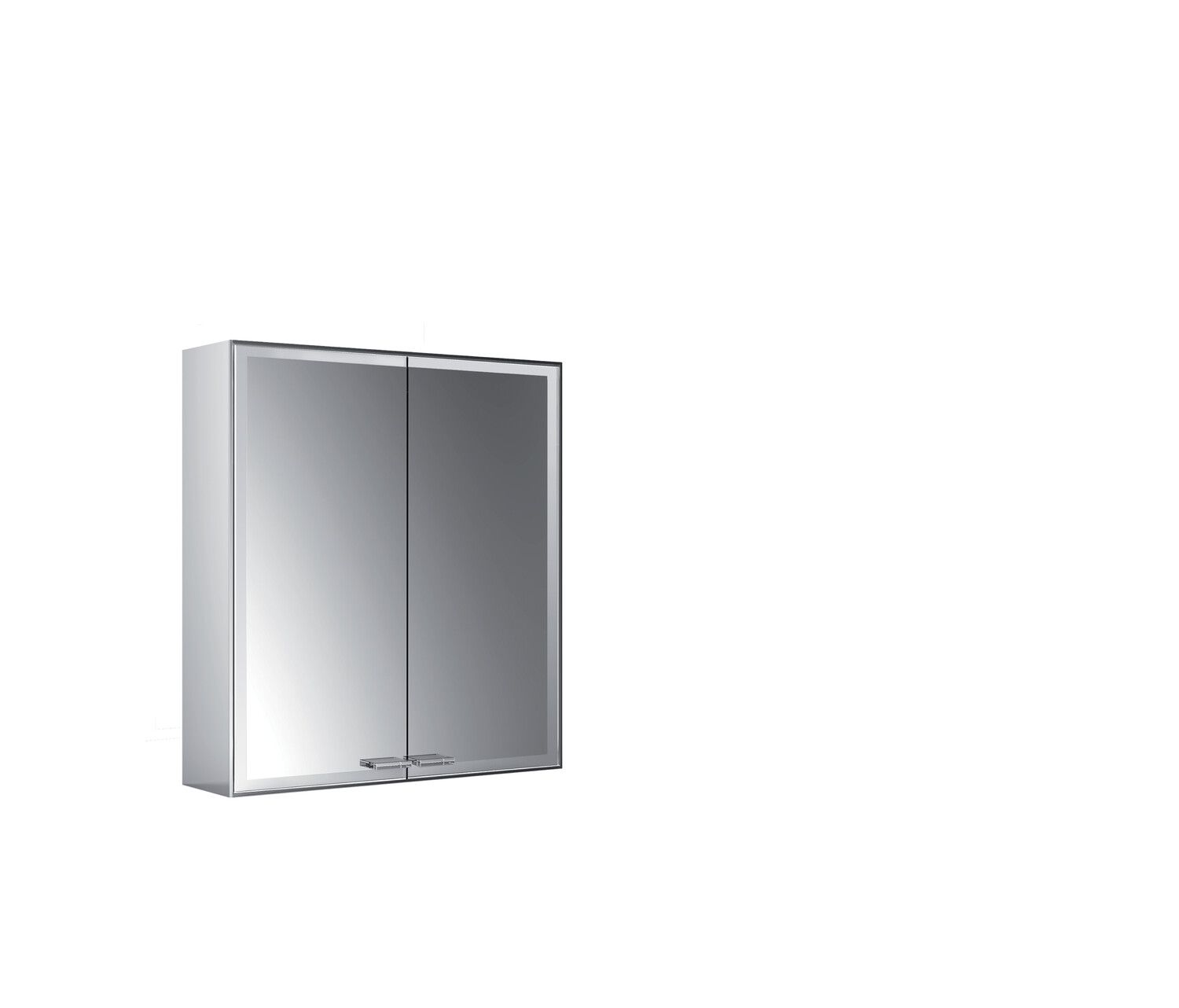 EMCO Aufputz-Lichtspiegelschrank prestige 2 588x639mm, aluminium, mit lightsystem