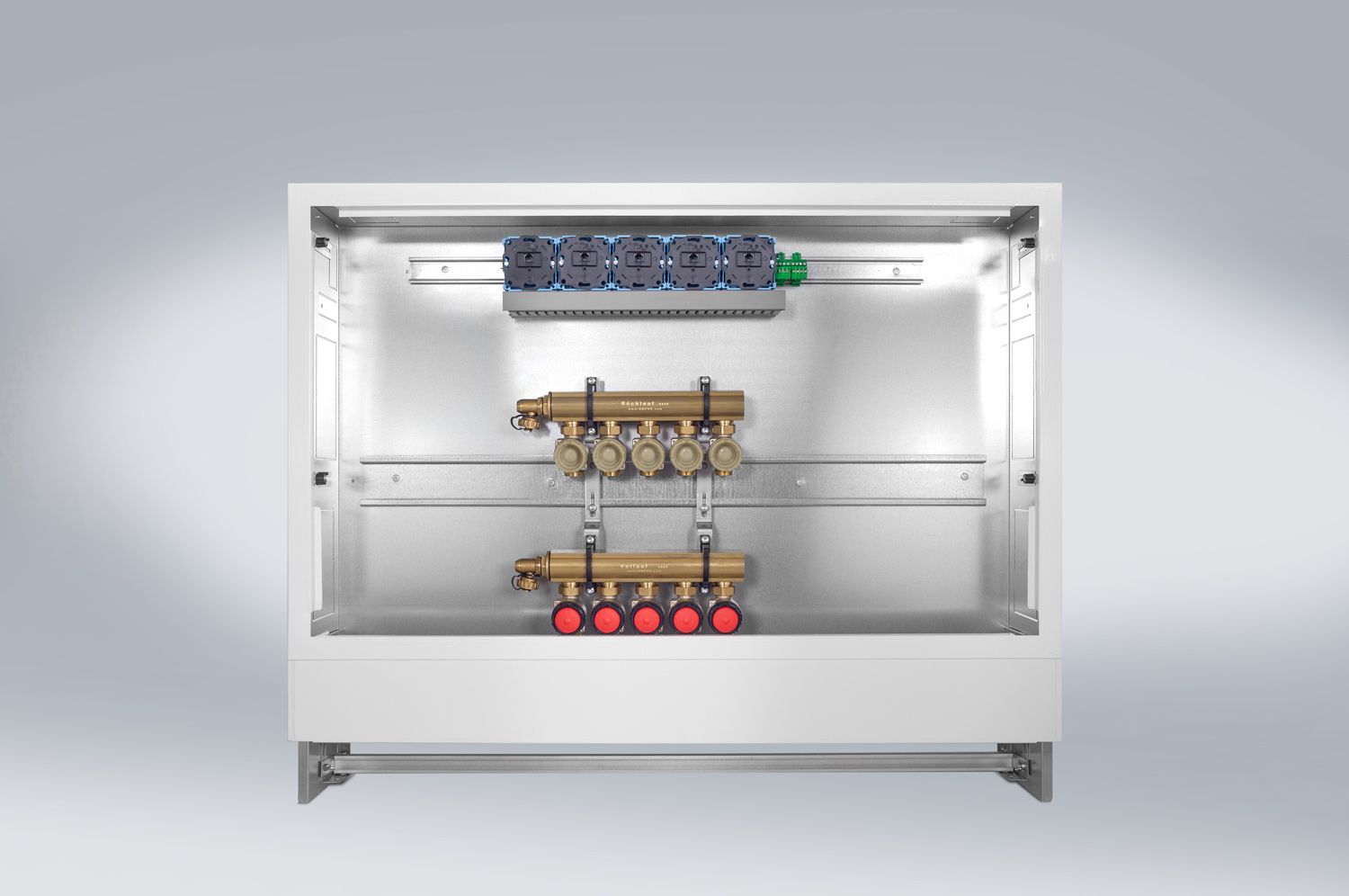 EMPUR Komplett-Verteiler GENIAX HKV-G 13, 5/4" IG, Breite 1320 mm, Unterputz, Messing