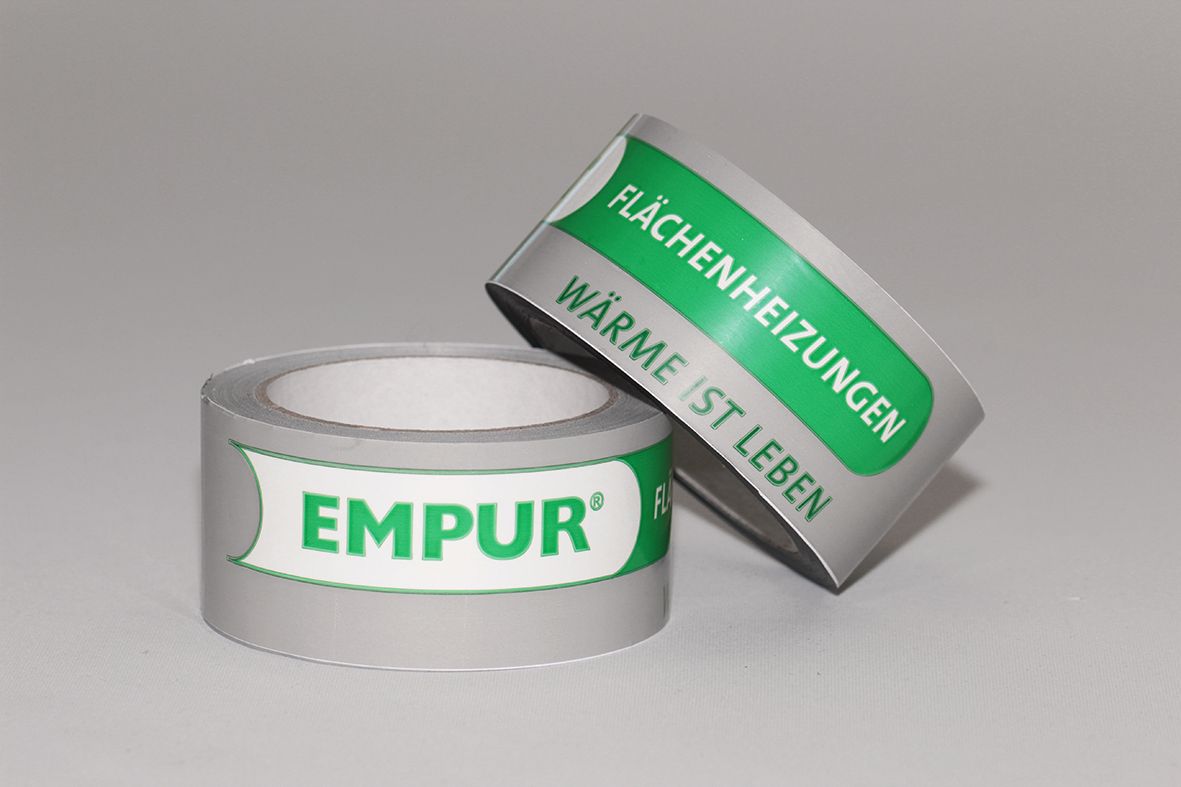 EMPUR Klebeband PUR-THERM Rolle 66 m, Kunststoff, grau/silber