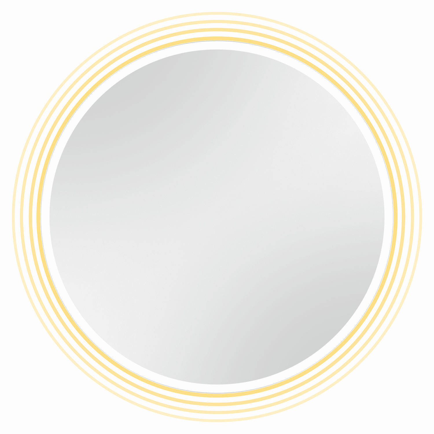 Euraspiegel LED-Lichtspiegel Laurius Ø 800 mm, 46 W, rund, LED-Technik