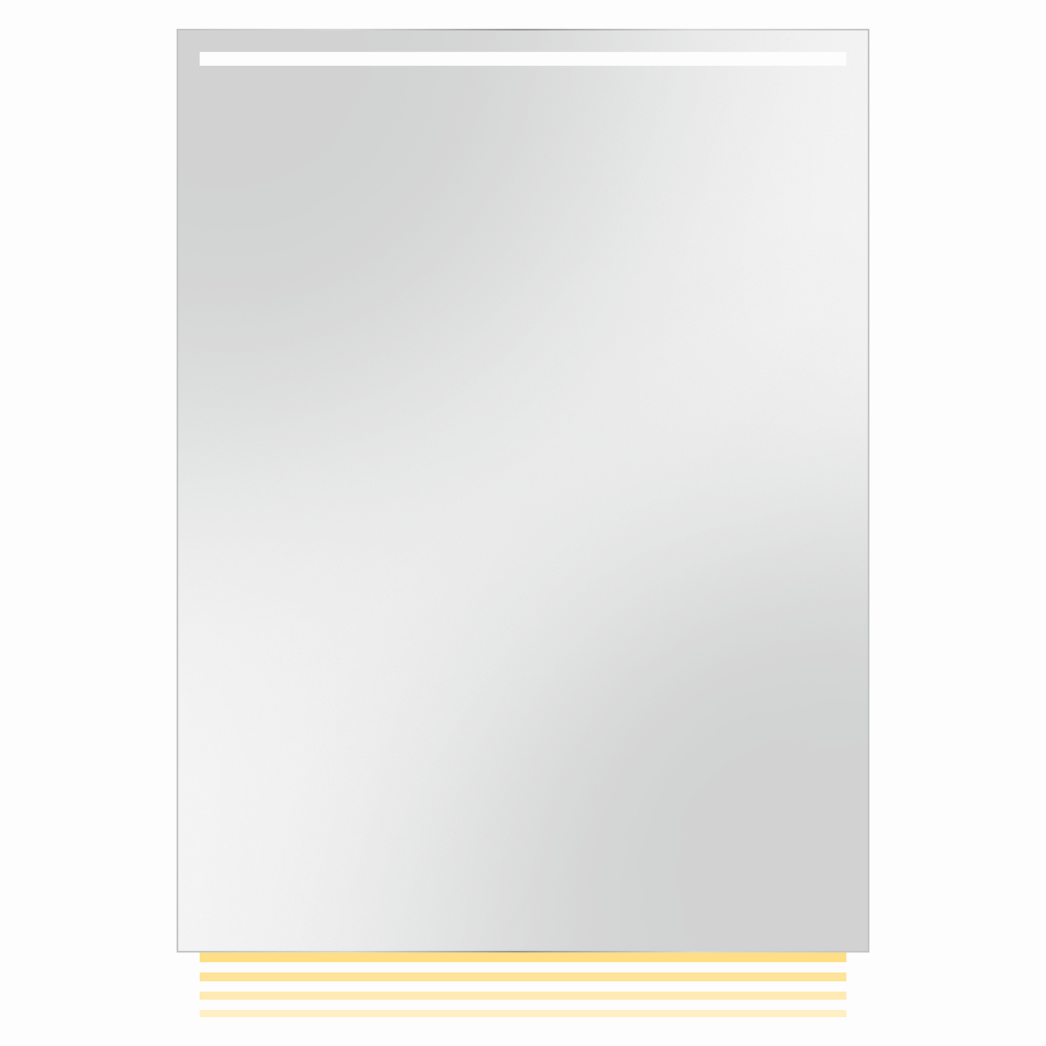 Euraspiegel LED-Lichtspiegel Julian 600 x 800 mm, 19 W, eckig, LED-Technik austauschbar