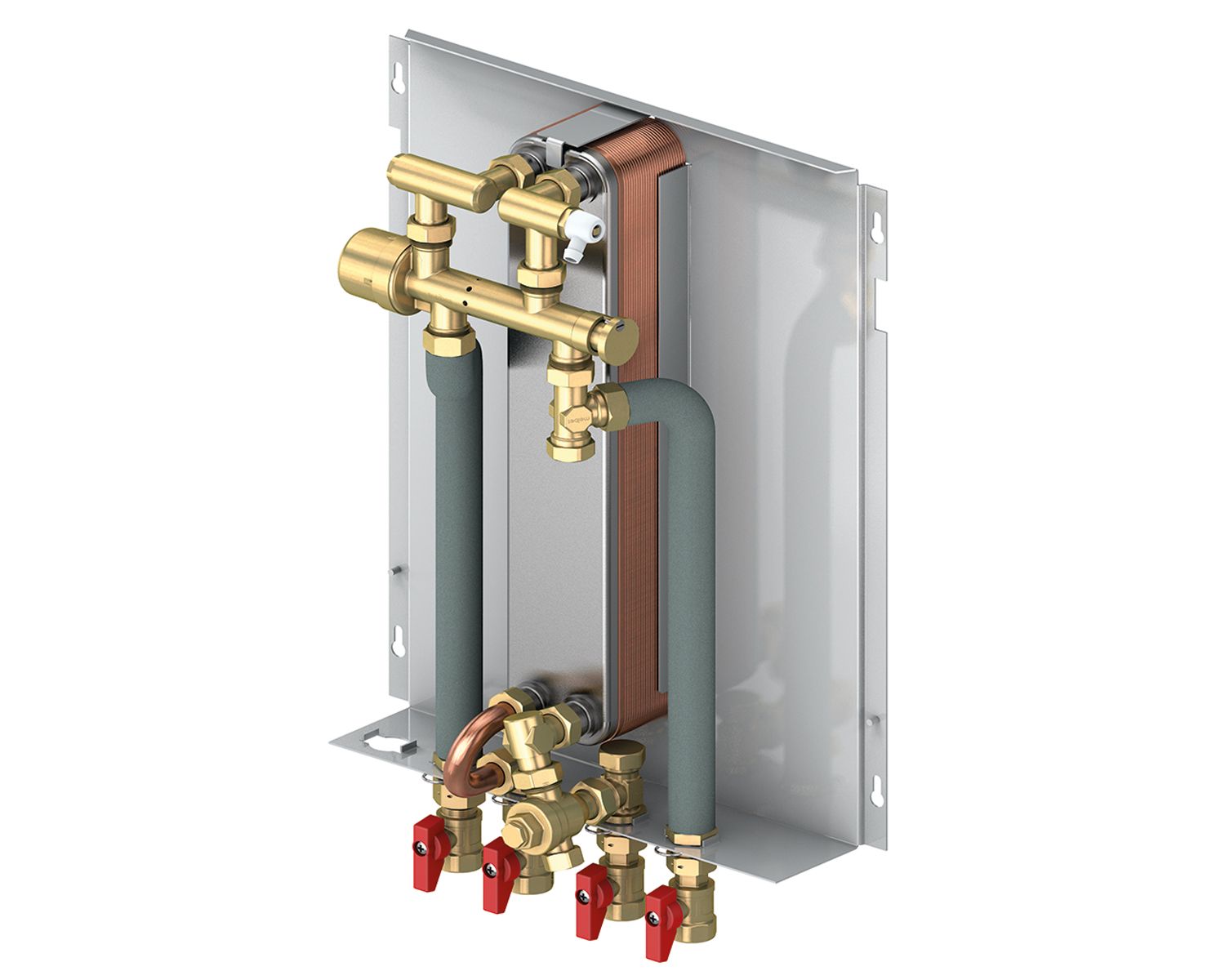 Flamco Wohnungsstation LogoVital Typ 2 17 l/min bei 46 kW, 20 l/min bei 50 kW